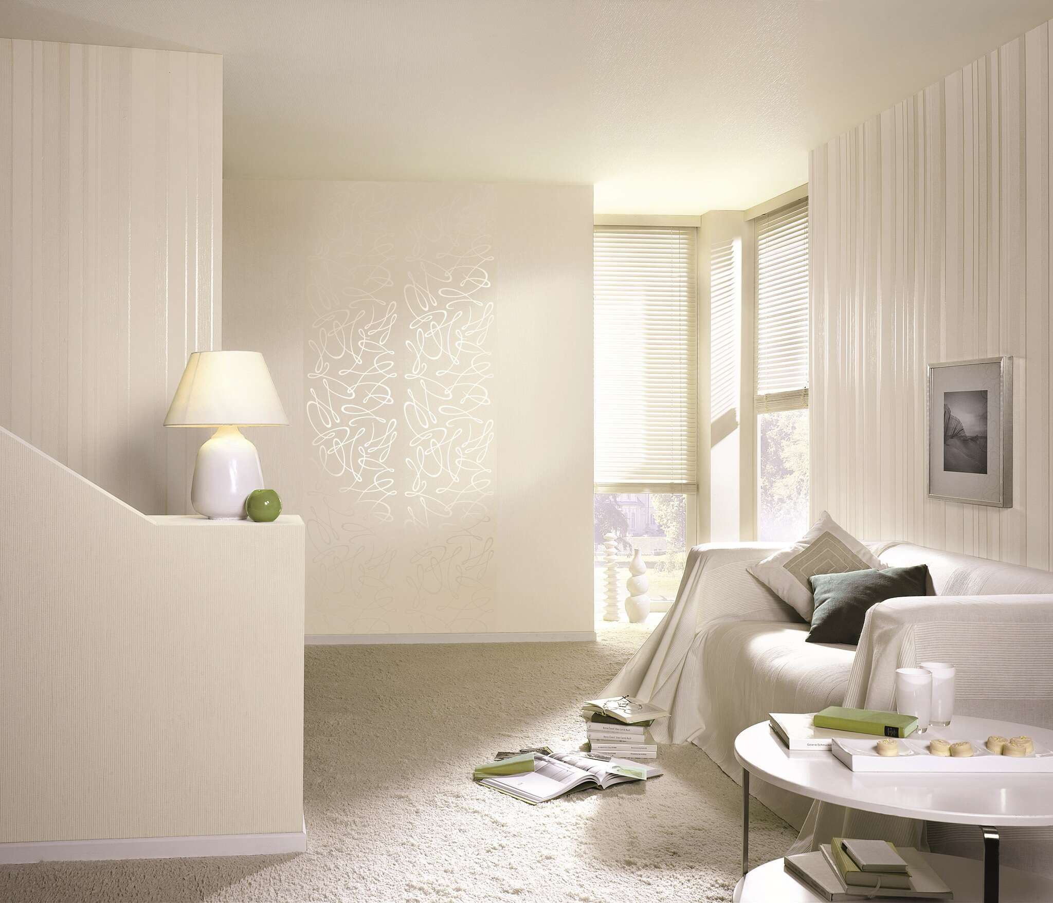 10-755305 Raumbilder 1 Non-woven wallpaper in cream Our best 2027 755305