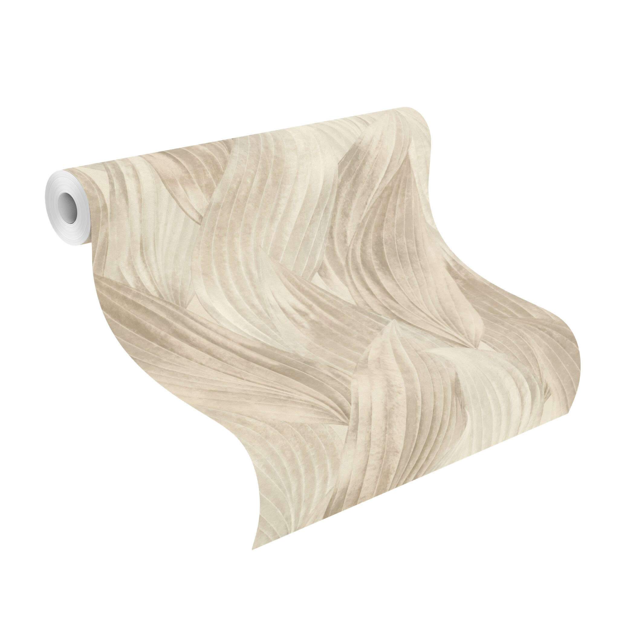 10-571554 Rolle abgerollt 1 Papier peint intissé beige Back To Nature 571554