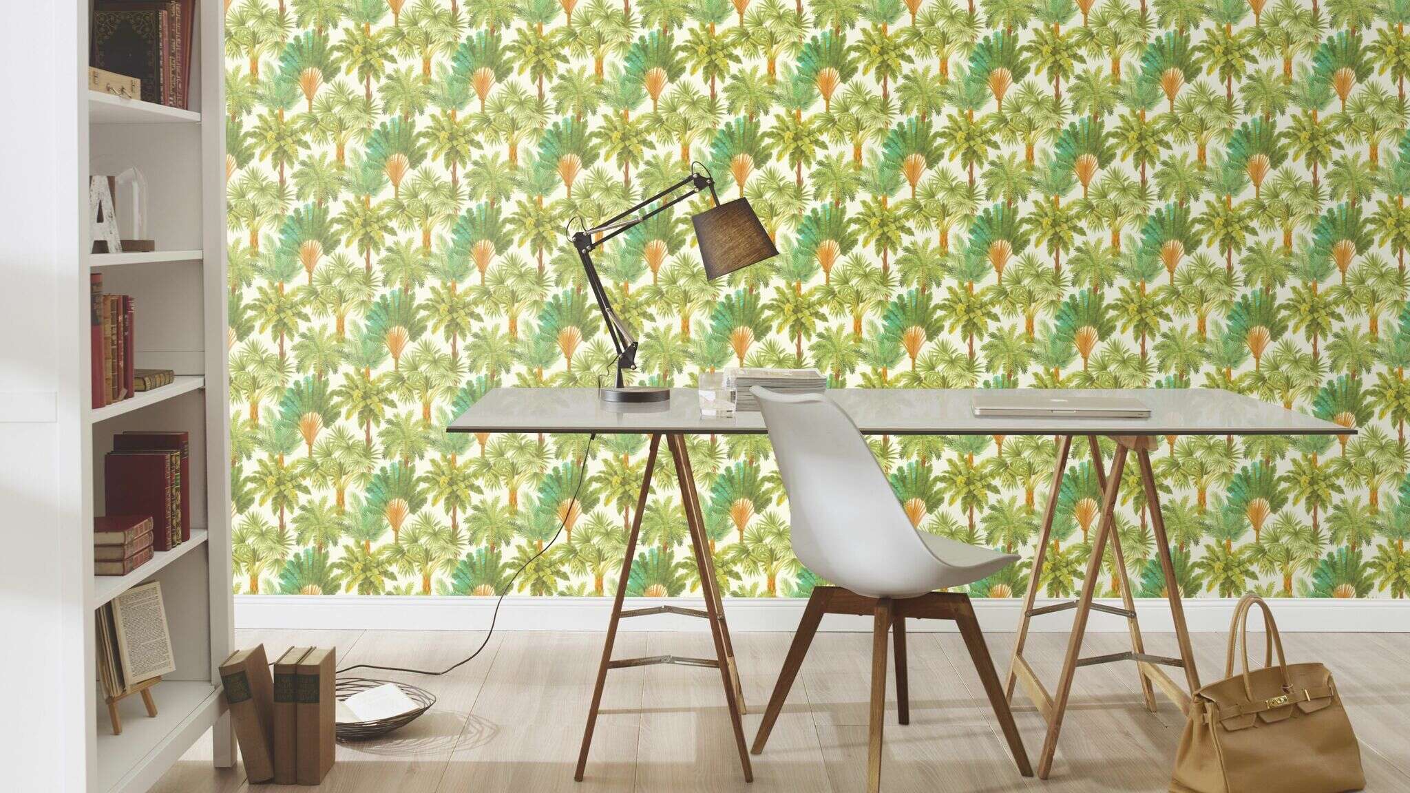 10-478235 Raumsituationen 4 Non-woven wallpaper in green-green Selection vinyl/non-woven 478235