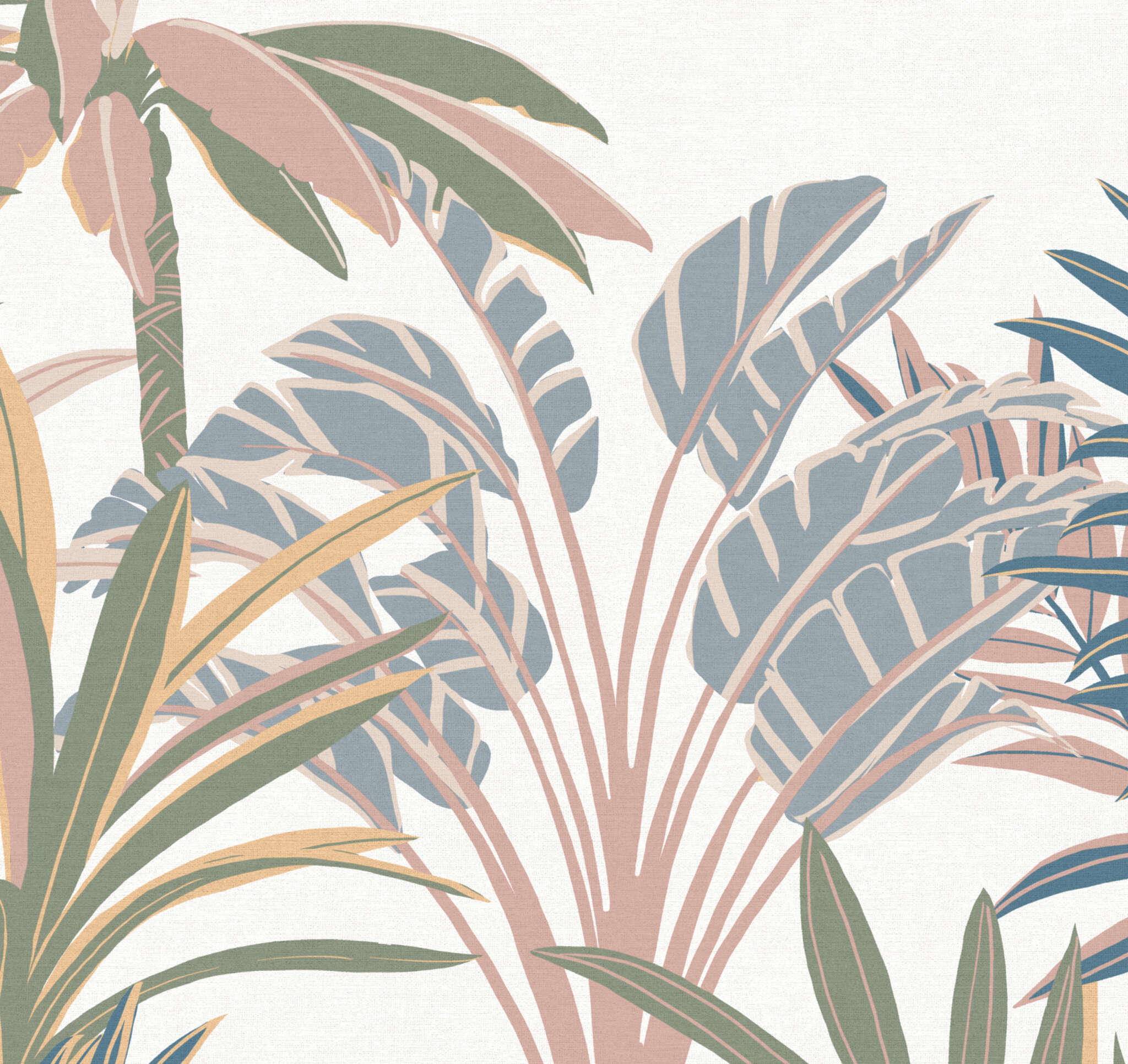 10-366754 Artikelscan 2 SCHÖNER WOHNEN-Fototapete Collection Tableau mural JUNGLE dans les tons pastel 366754