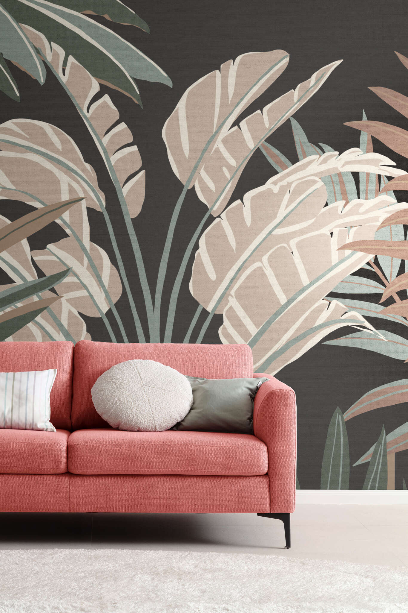10-366778 Raumbilder 1 SCHÖNER WOHNEN-Kollektion Wandbild JUNGLE Schwarz Fototapete 366778