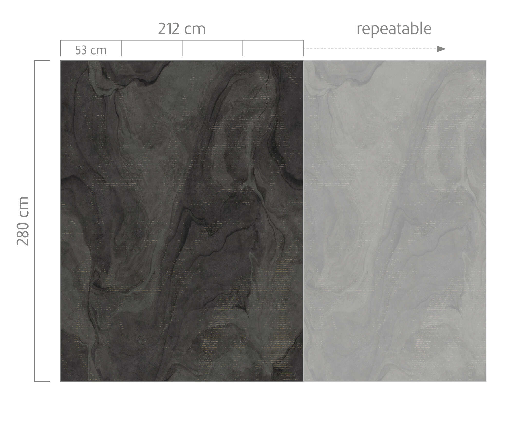 10-367751 Bildauschnitt 1 Non-woven wallpaper in gray-mint Incanto 367751