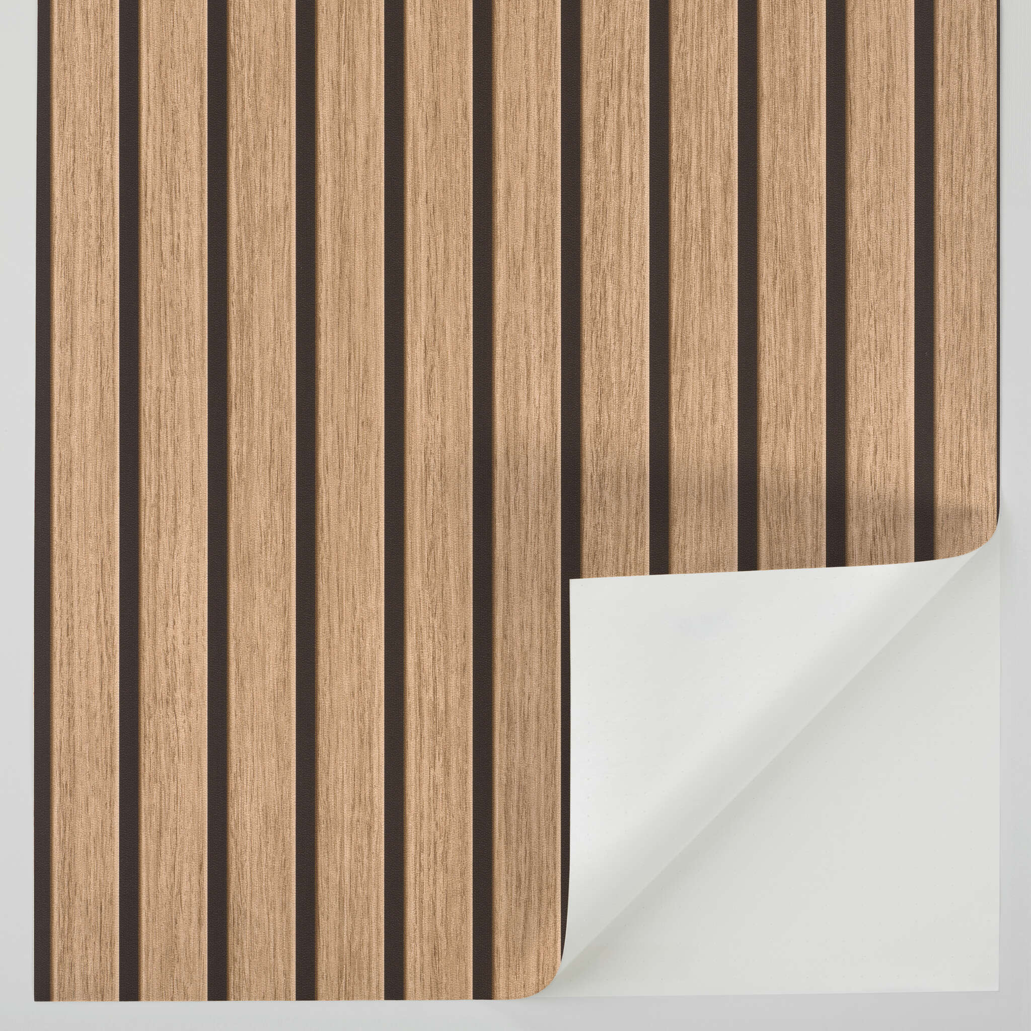 10-370102 Detailaufnahmen 1 Echo 370102 self-adhesive wallpaper - 3D wooden panels in brown