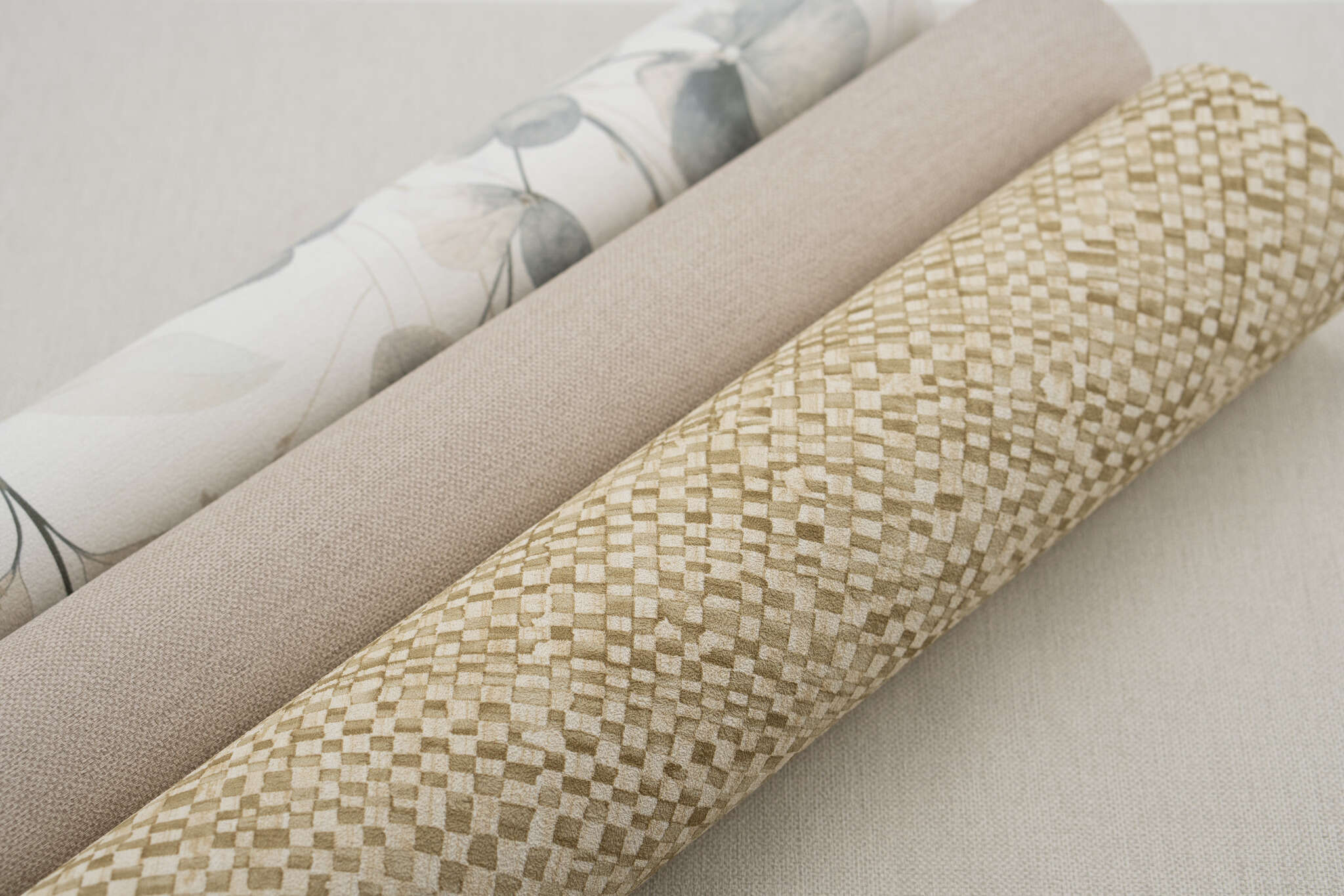 10-709018 Detailaufnahmen 5 Non-woven wallpaper in blue-sage Farmhouse 709018