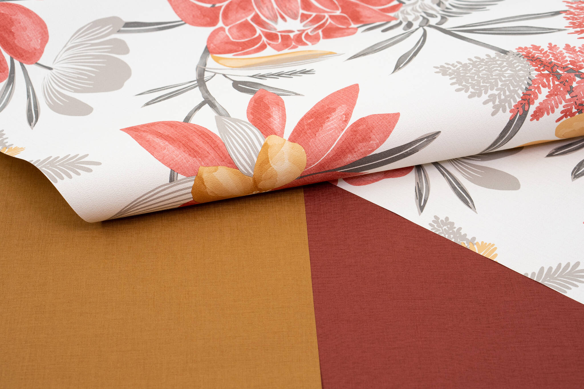 10-794243 Detailaufnahmen 3 Non-woven wallpaper in red Selection vinyl/non-woven 794243