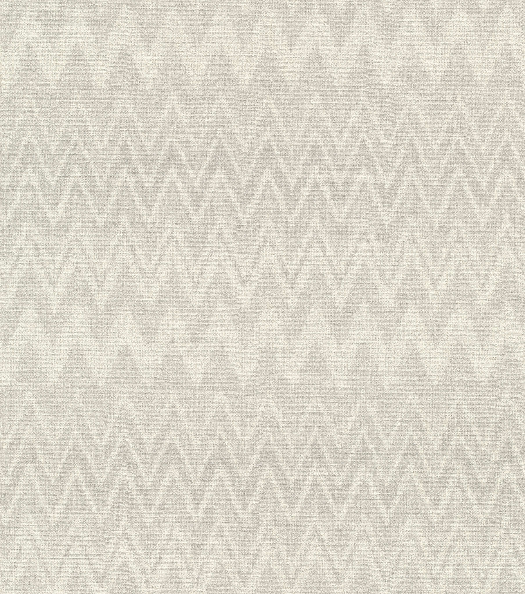 10-613681 Artikelscan 1 Vliestapete ZickZack in Weiß-Rose - Atelier Tissé Riva 613681
