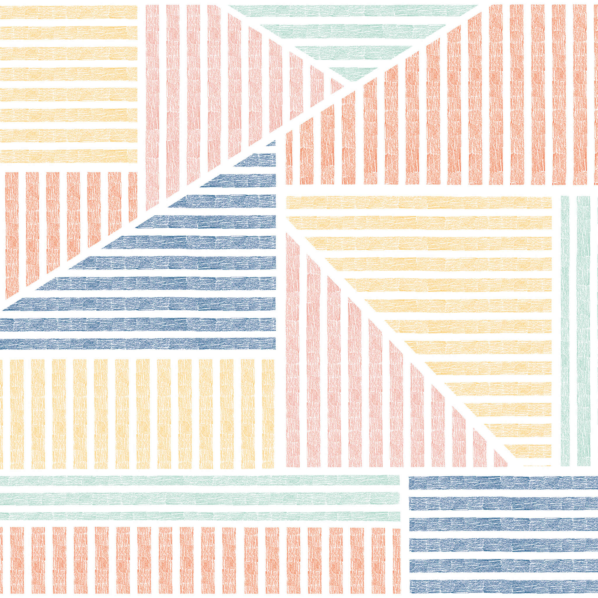 10-300063 D2C Vorschaubild 1 Fototapete Stripe Fun in Blau | Roomblush - RB403