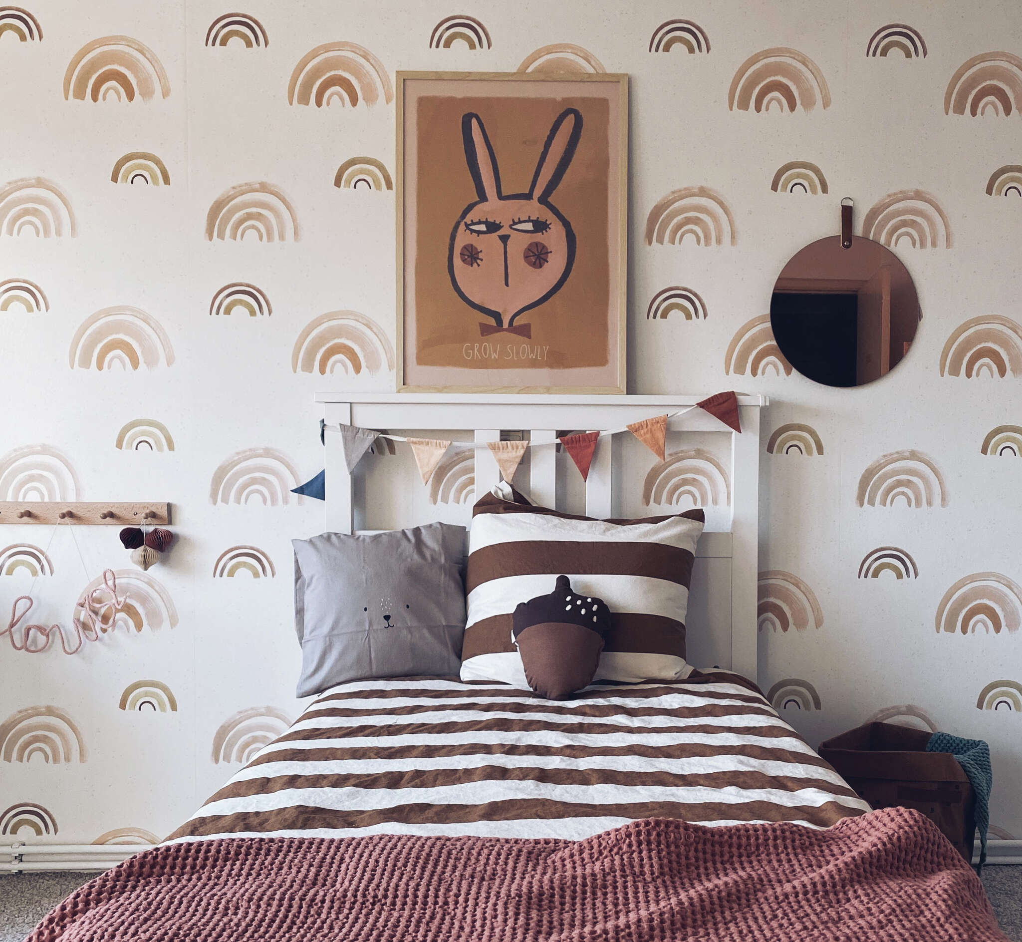 10-300106 Raumsituationen 2 Wall mural Rainbow in Brown | Roomblush - RB234