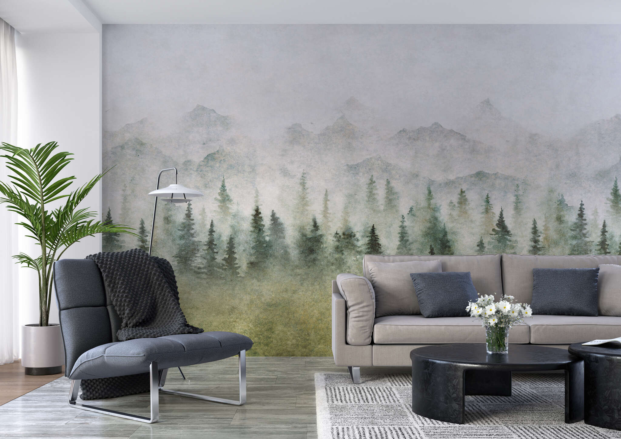 10-360097 Raumsituationen 2 Non-woven wallpaper with mountain landscape photo wallpaper 360097