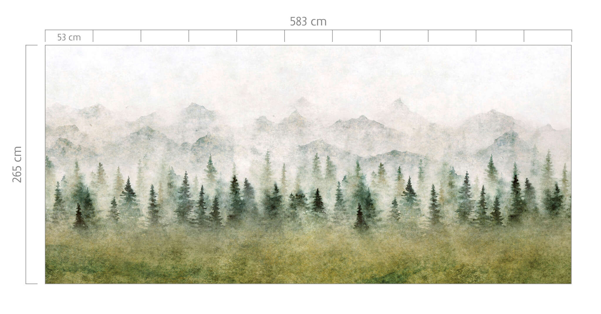 10-360097 Bildauschnitt 1 Non-woven wallpaper with mountain landscape photo wallpaper 360097
