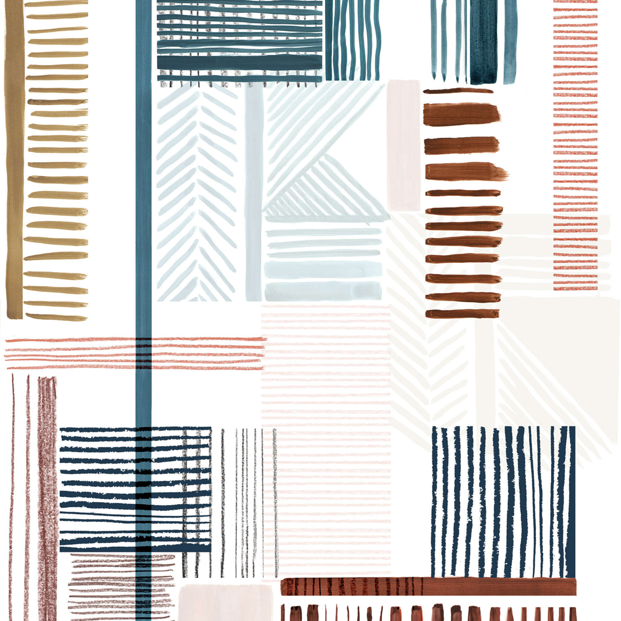 10-300202 D2C Vorschaubild 1 Fototapete Patchwork in Braun | Roomblush - RB287