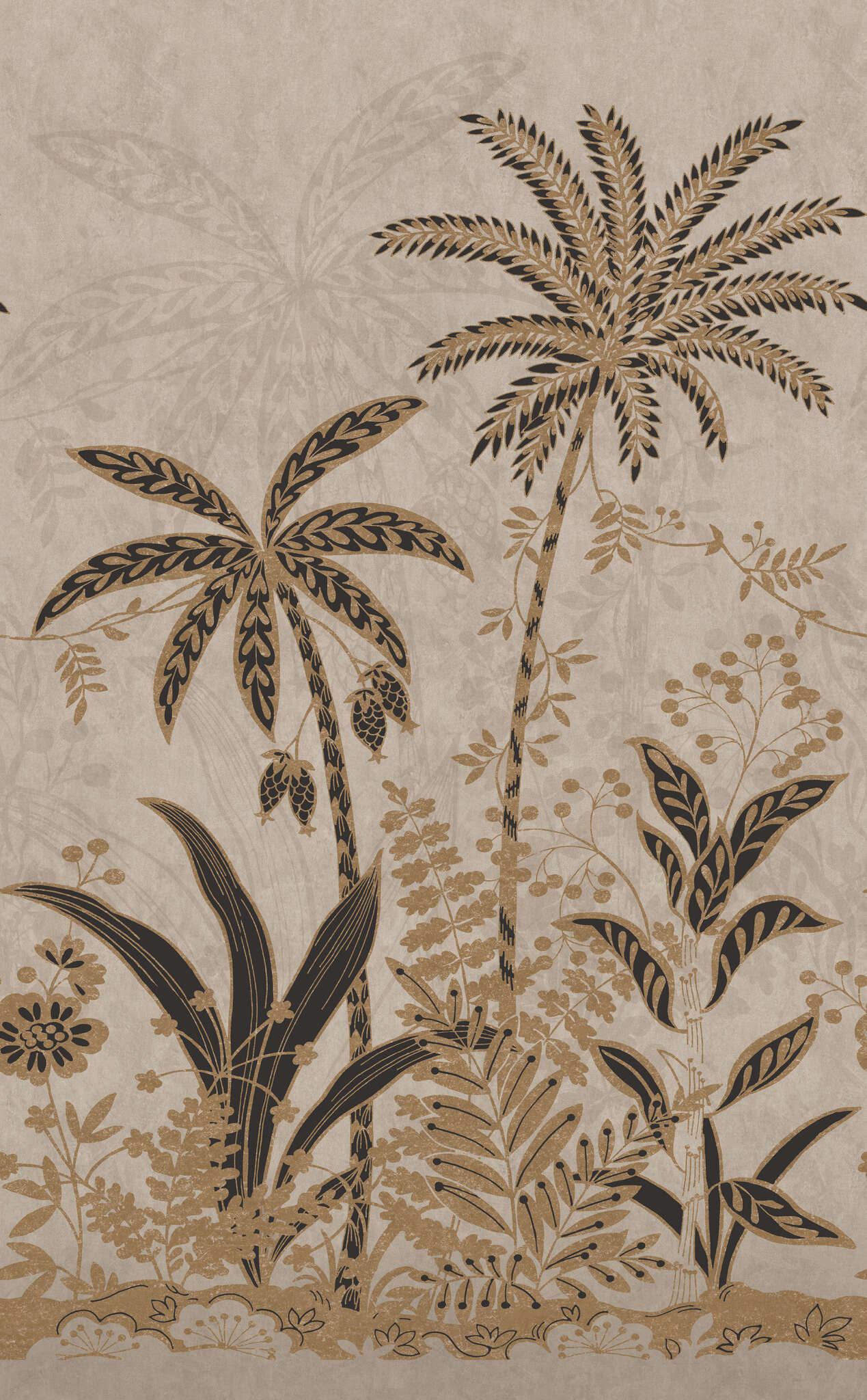 10-552065 Produktabbildung (ohne Scans) 1 Fototapete Dschungel Beige Gold - Salisbury 552065