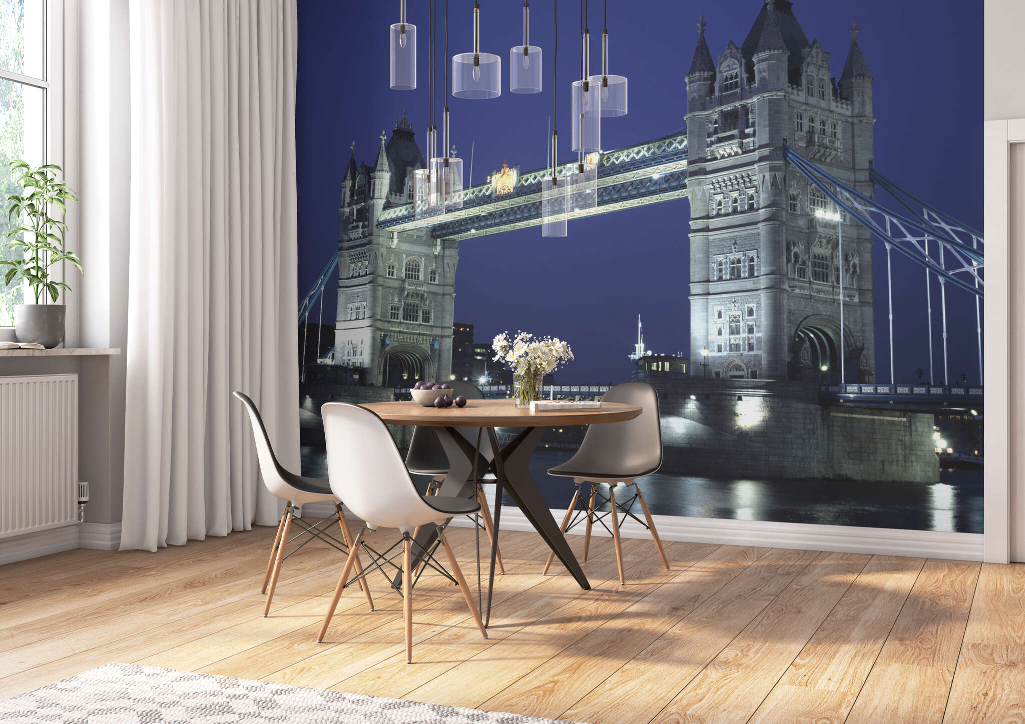 10-849103 Raumbilder 2 Fototapete Tower Bridge in Blau 849103
