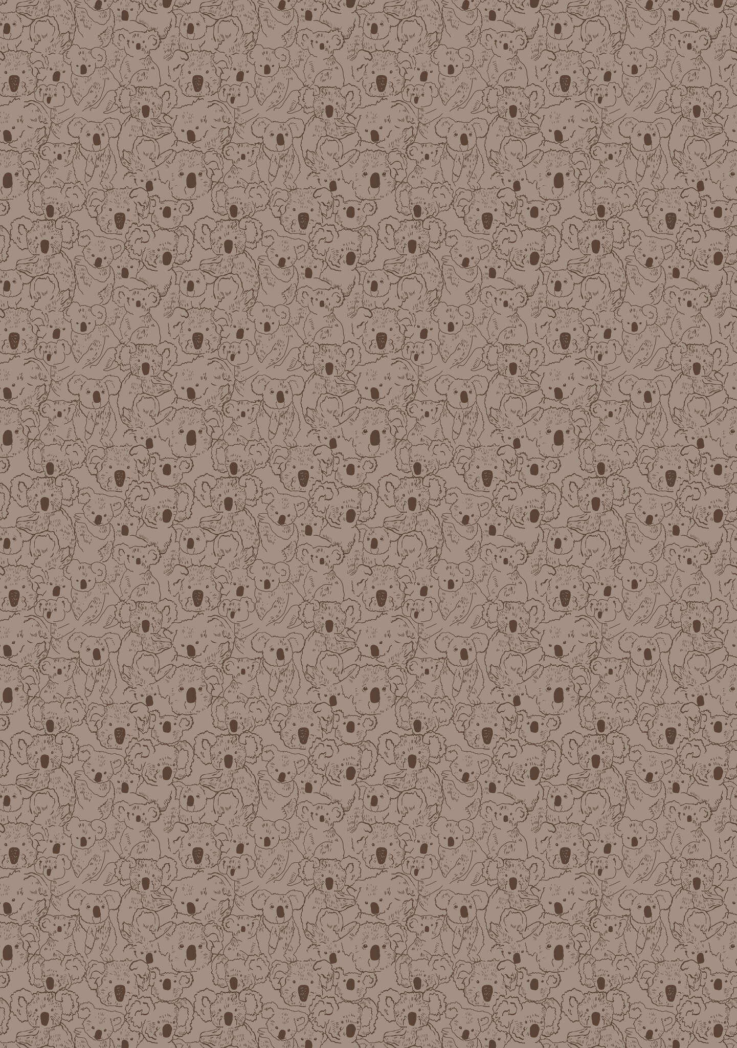 10-300205 Artikelscan 1 Wall mural Koala in Brown | Roomblush - RB309