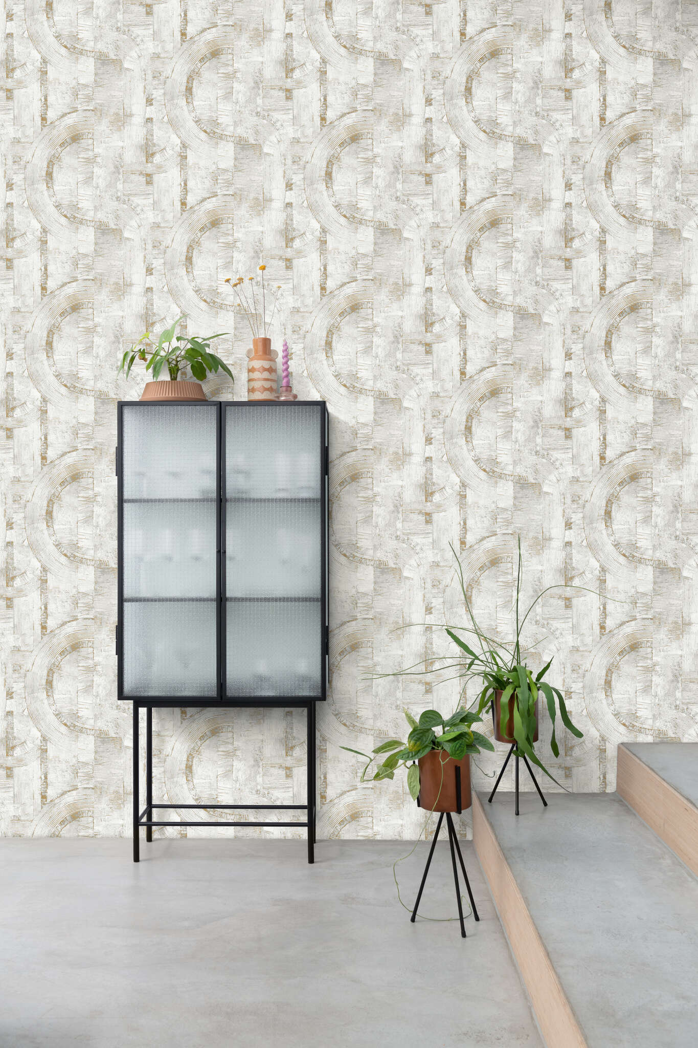 10-554748 Raumbilder 1 Non-woven wallpaper in white-offwhite Selection 554748