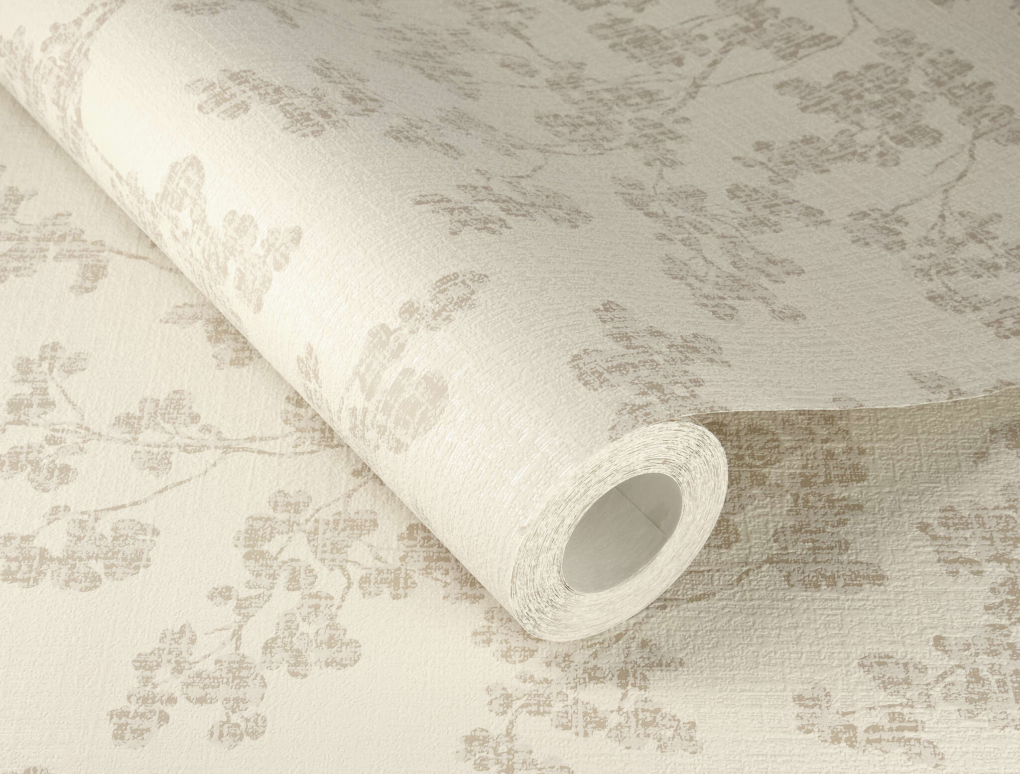 10-653847 Detailaufnahmen 1 Papier peint intissé végétal beige-gris Welcome Home 653847