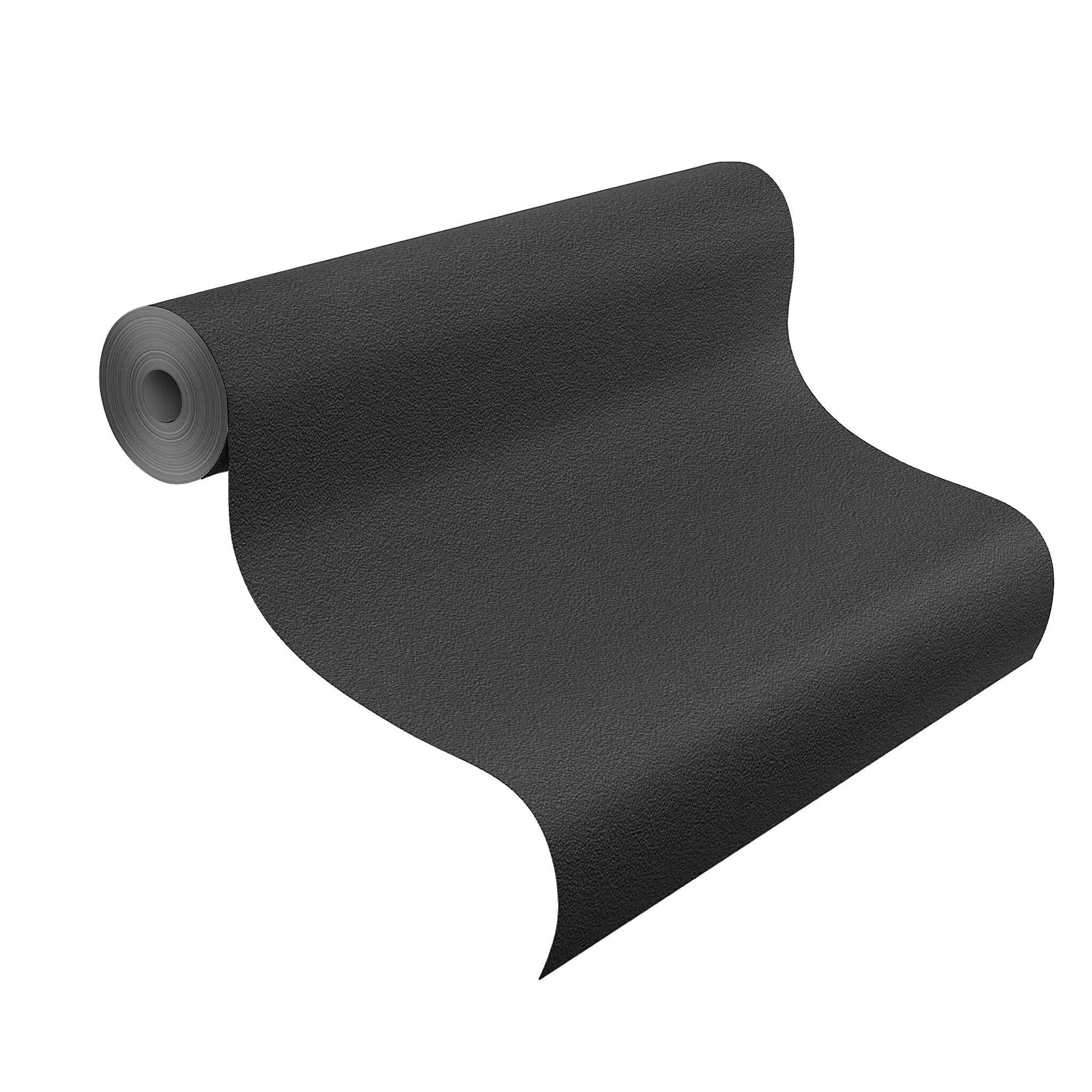 10-740271 Rolle abgerollt 1 Non-woven wallpaper black 740271