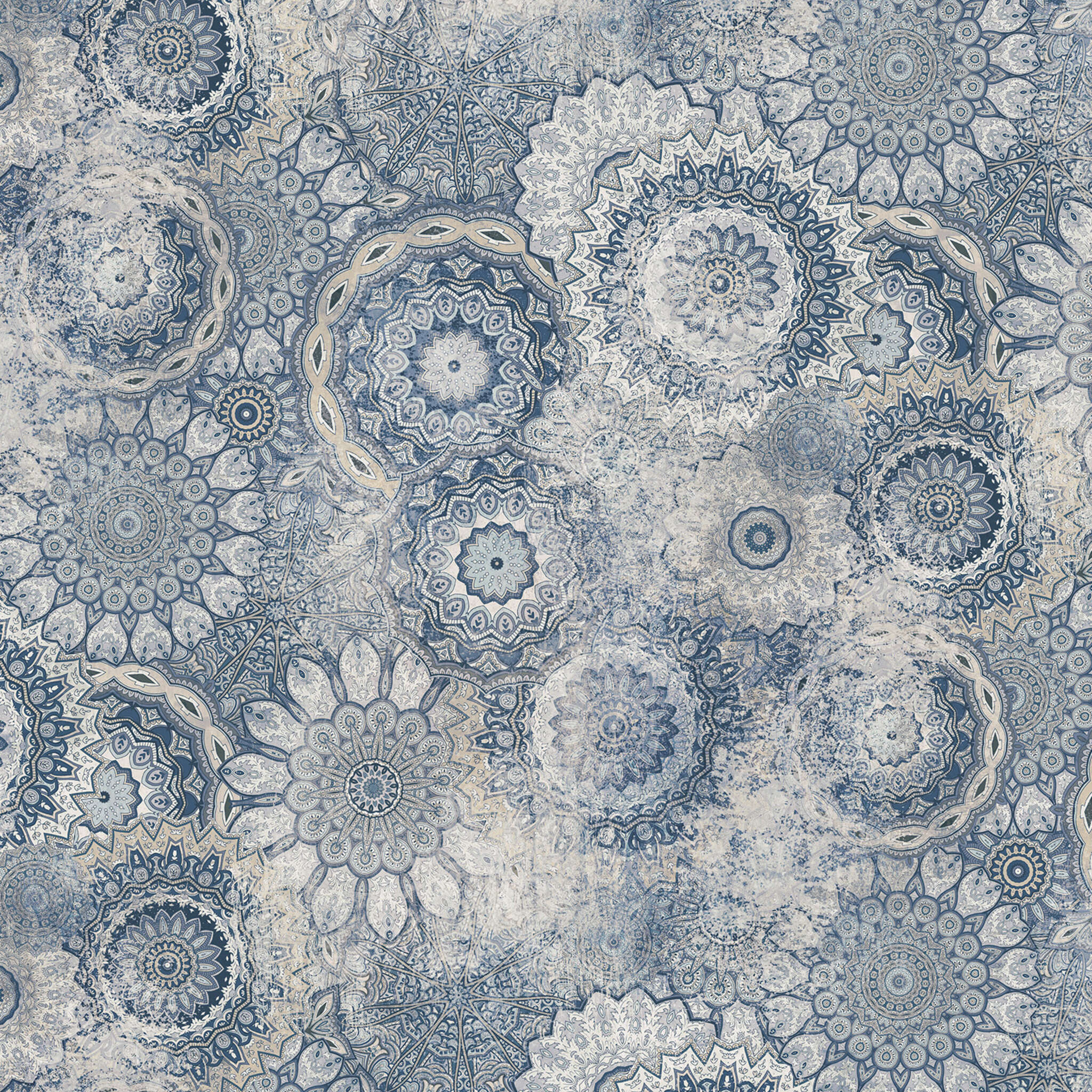 10-363036 D2C Vorschaubild 1 magicwalls Mandala Blue Wallpaper 363036
