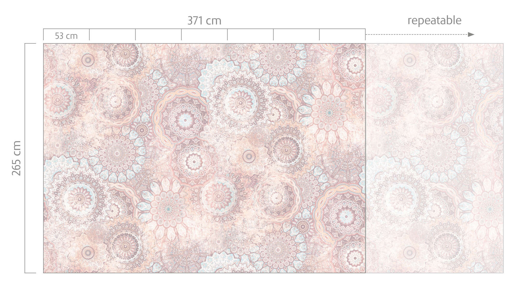 10-362961 Bildauschnitt 1 magicwalls Mandala Pink Wallpaper 362961