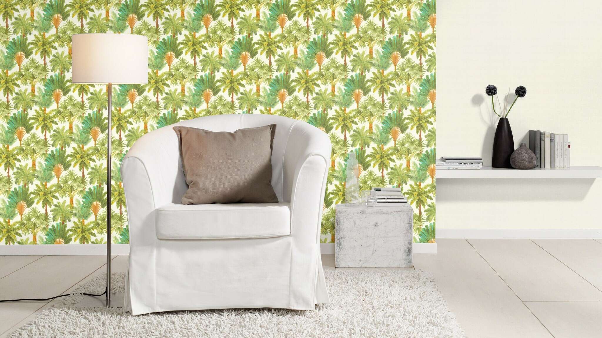10-478235 Raumsituationen 5 Non-woven wallpaper in green-green Selection vinyl/non-woven 478235