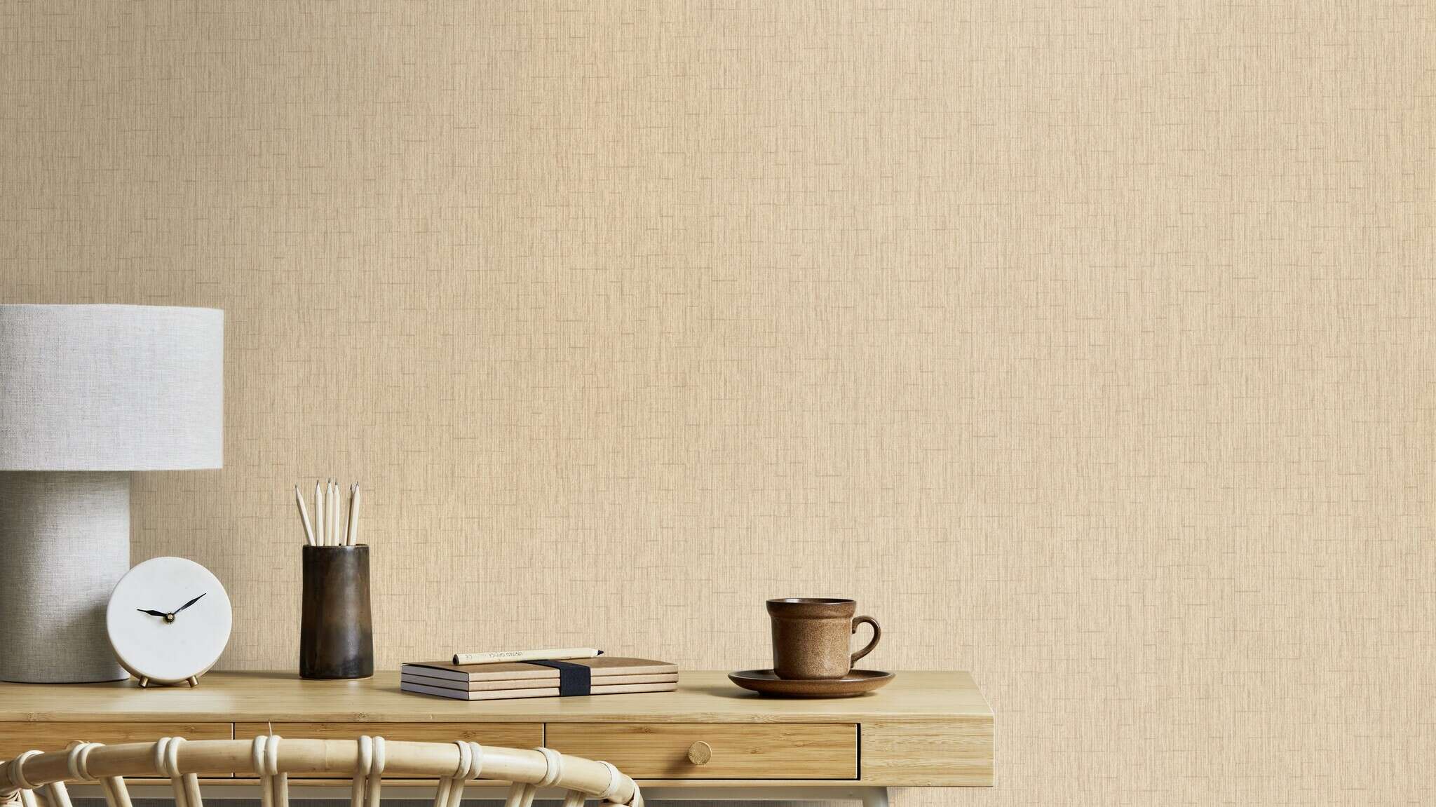 10-941562 Raumsituationen 1 Papier peint intissé beige-turquoise Golden Hour 941562