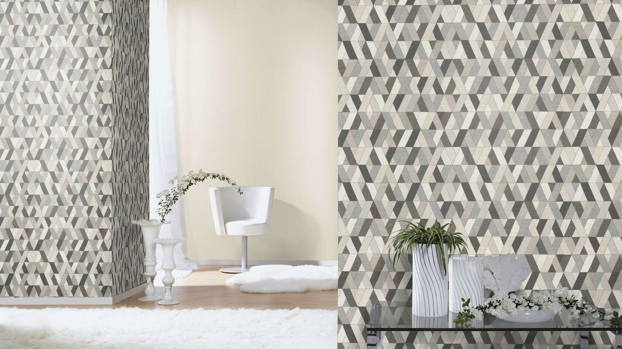 10-537123 Raumsituationen 4 Papier peint intissé beige-taupe Selection 537123