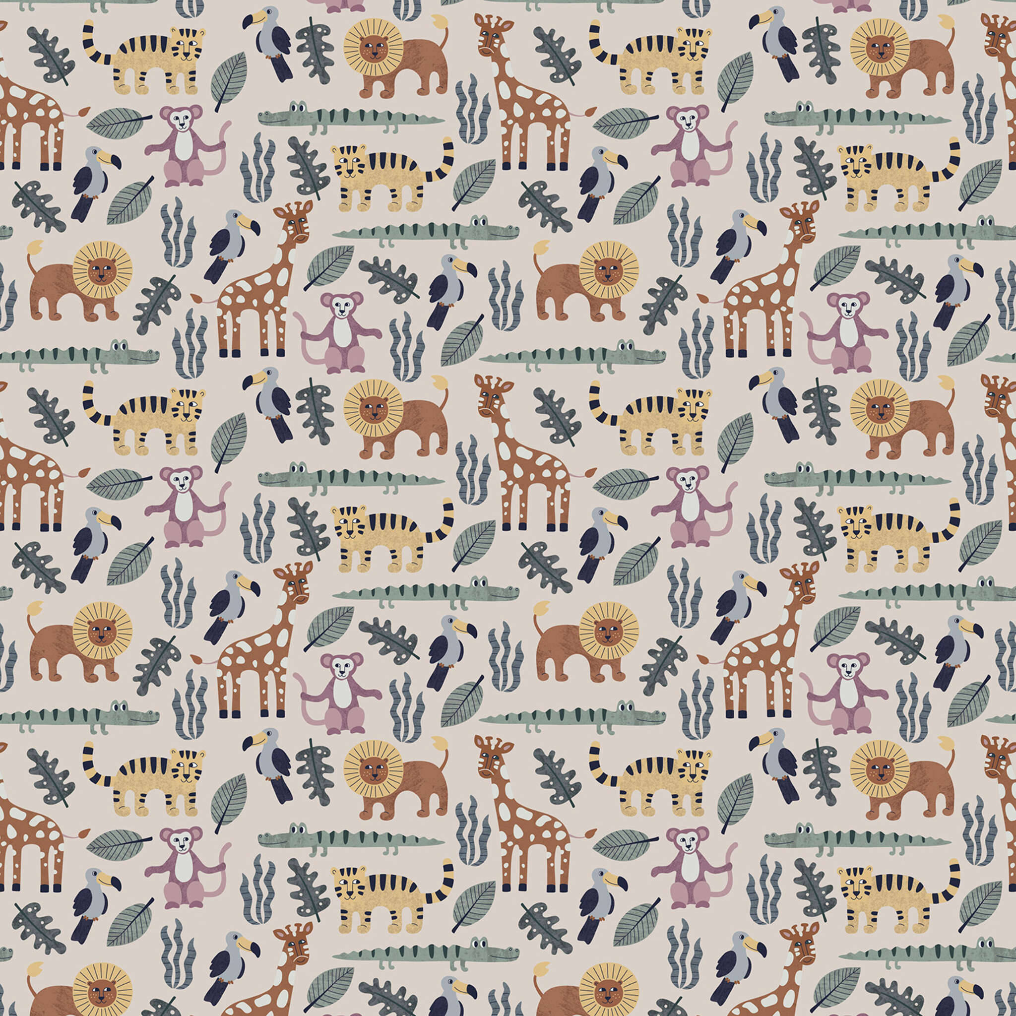 Wall mural Zoo in Green | Roomblush - RB339