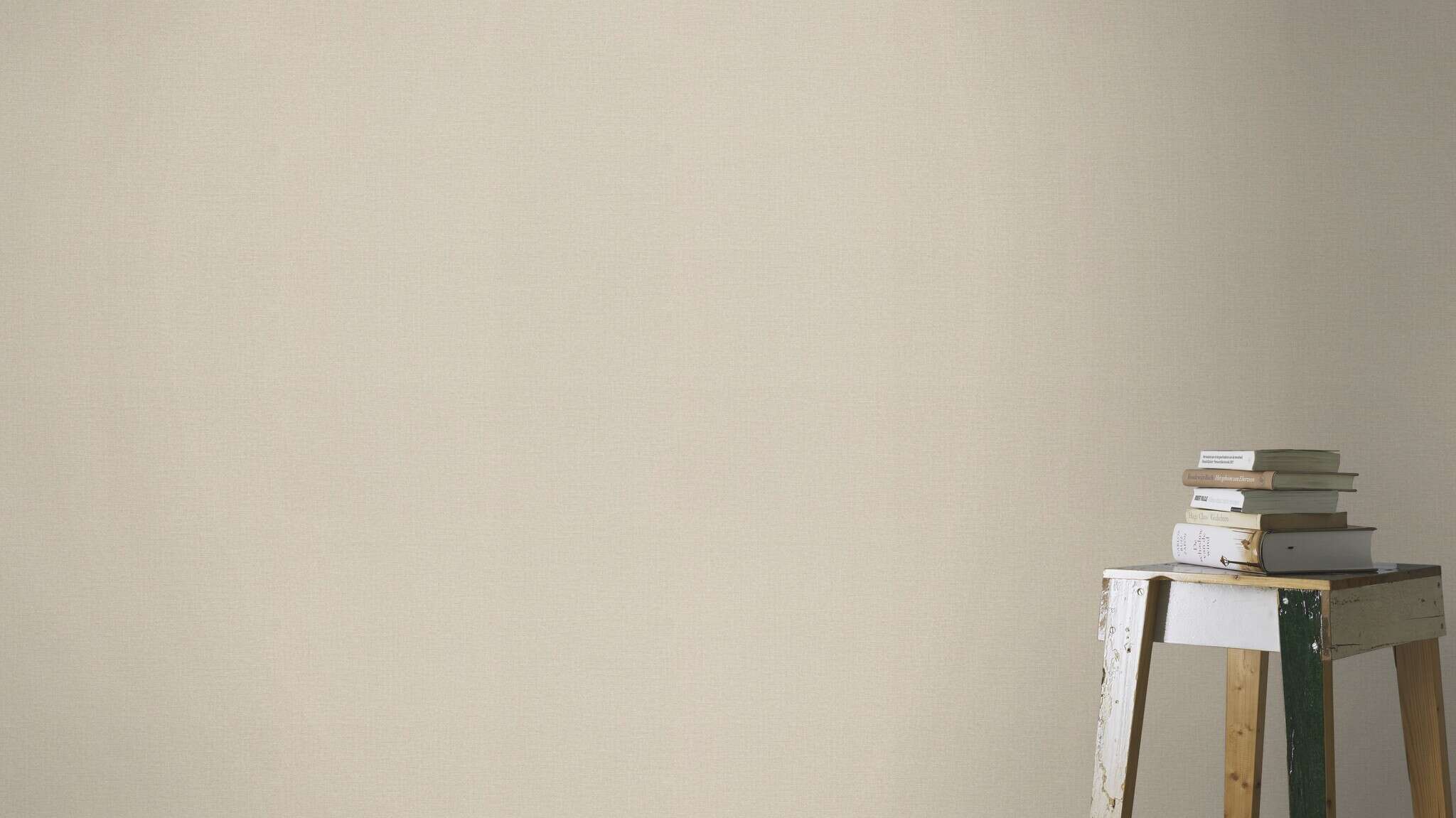 10-555851 Raumsituationen 2 Room with Plain wallpaper with linen texture