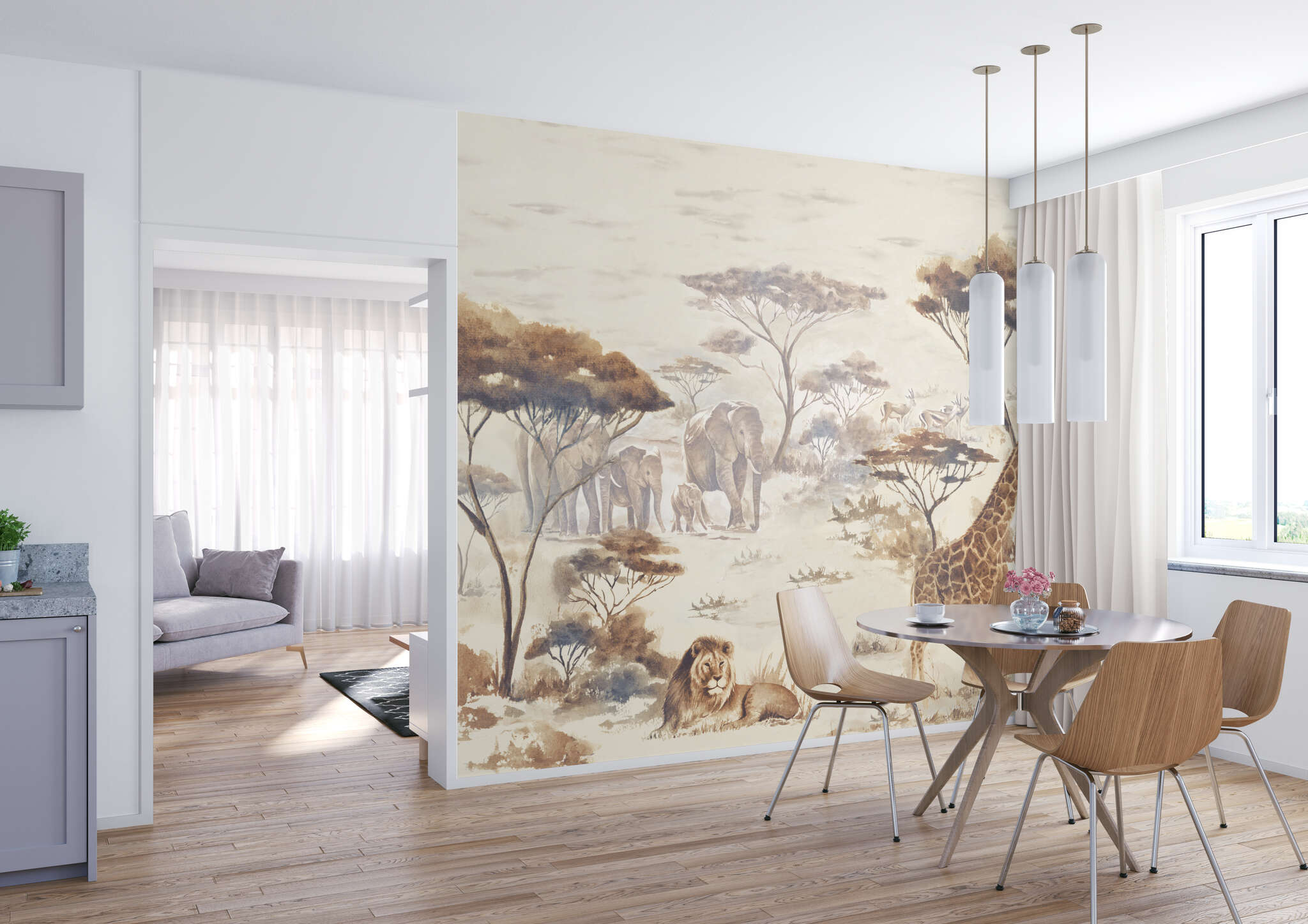 10-363678 Raumsituationen 1 Papier peint Safari - African Queen III 363678