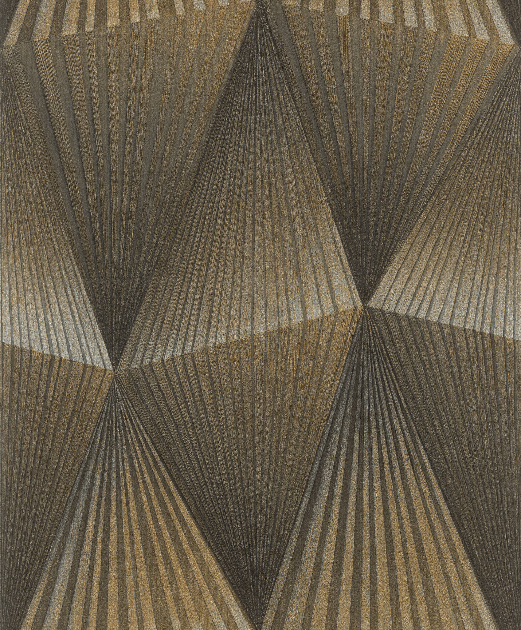 Selbstklebende Tapete Cairo 370713 - Geometrisches 3D-Motiv in Gold