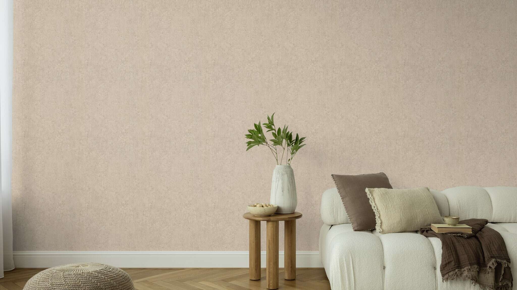 10-498431 Raumsituationen 2 Concrete-effect wallpaper in beige Factory VI 498431