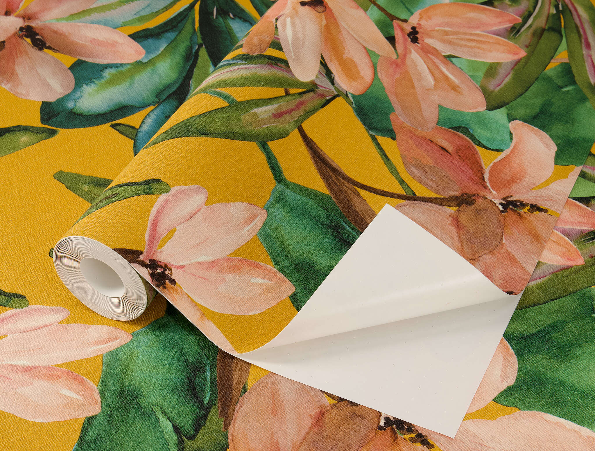 10-371130 Detailaufnahmen 3 Selbstklebende Tapete Magnolia 371130 - Magnolien in Aquarelloptik
