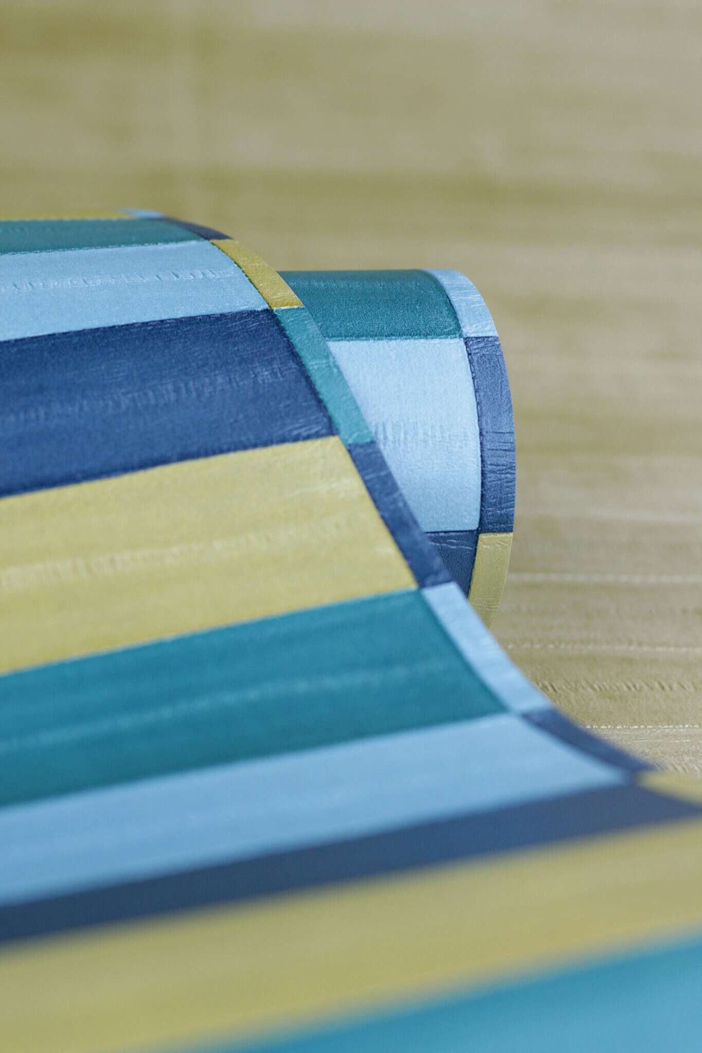 10-418736 Detailaufnahmen 6 Leather-look non-woven wallpaper in turquoise-dark turquoise Selection 418736