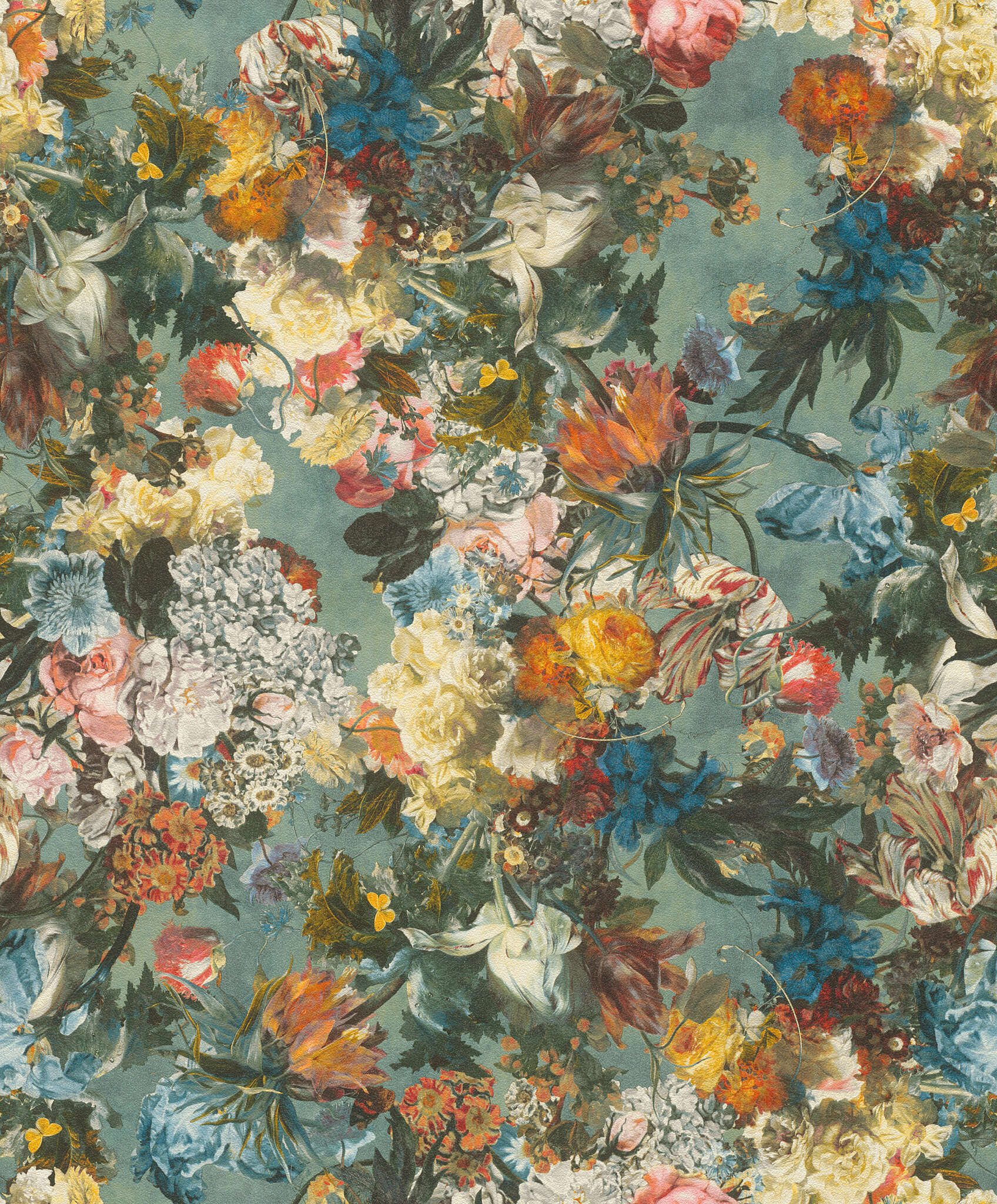 10-605655 Artikelscan 1 Wallpaper with lush floral pattern in vintage style