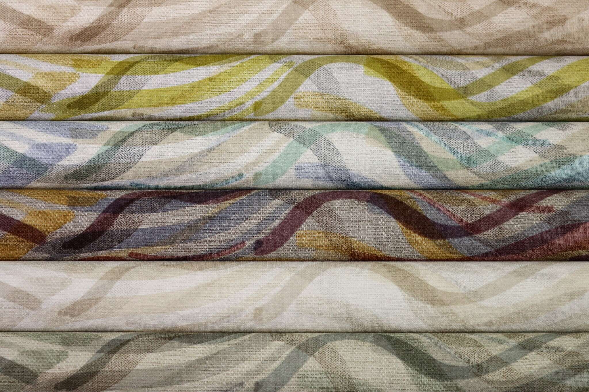 10-970210 Detailaufnahmen 7 Brushstroke non-woven wallpaper in yellow ochre Selection double-width 970210