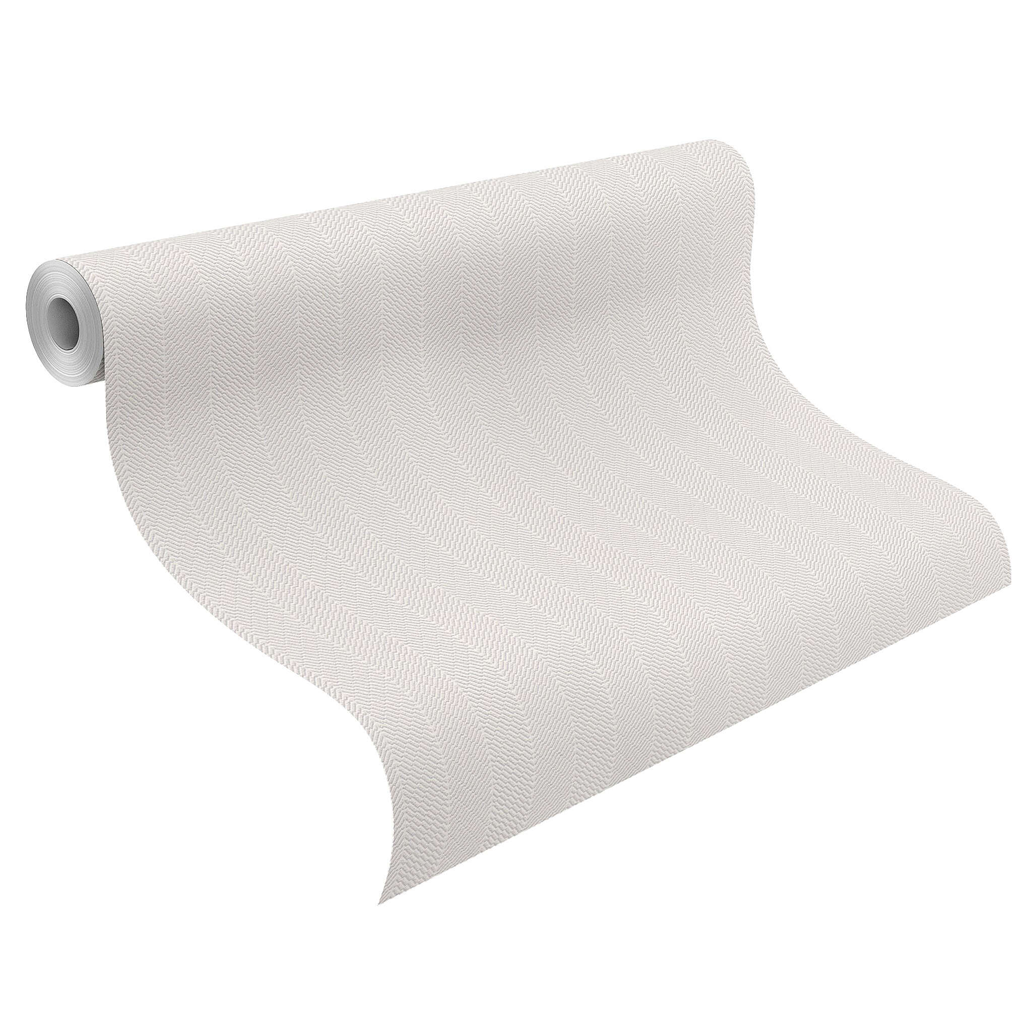 10-327151 Rolle abgerollt 1 Bauhaus wallpaper white paintable 327151