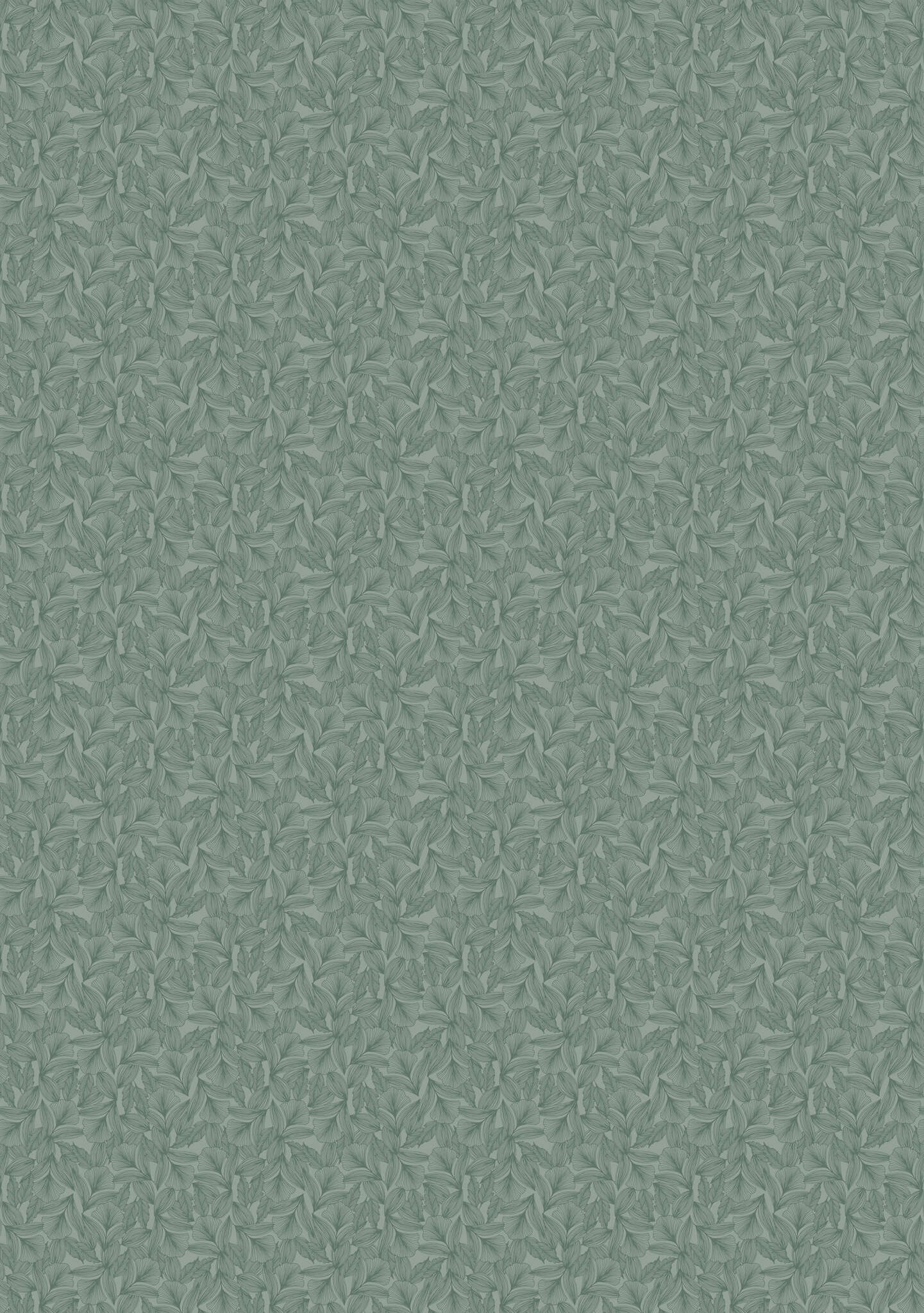 Non-woven wallpaper Flora in Green | Roomblush - RB256