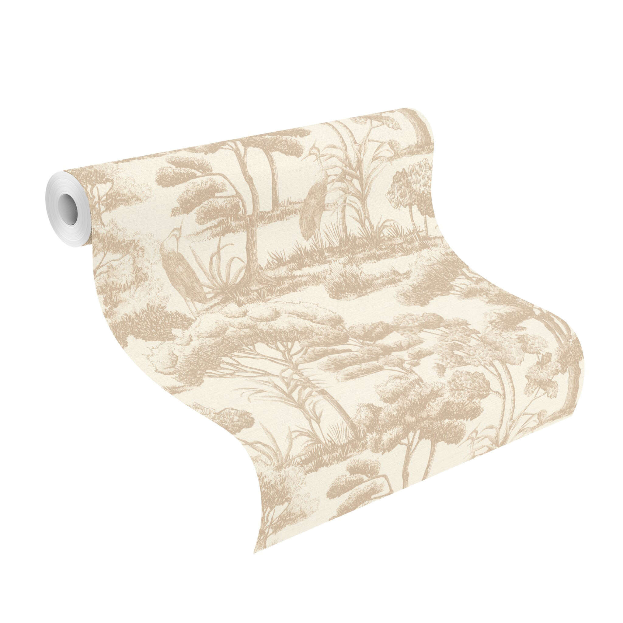 10-794335 Rolle abgerollt 1 Non-woven wallpaper in beige Selection vinyl/non-woven 794335