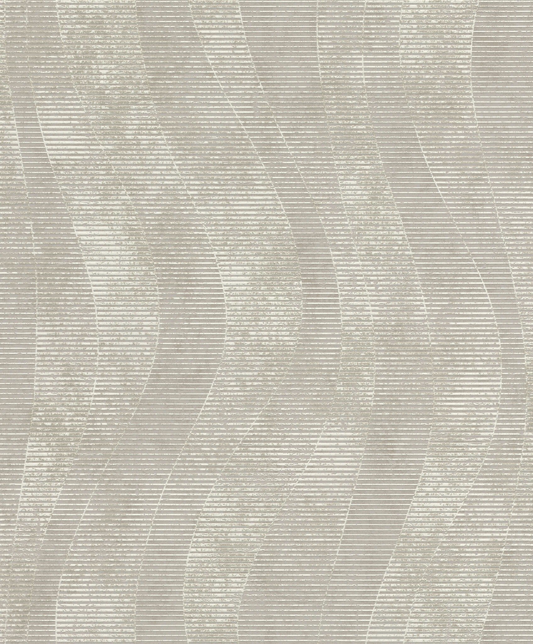 10-315813 Artikelscan 1 Beige wallpaper with a gently curved wave pattern on a textured surface – subtle and dynamic.