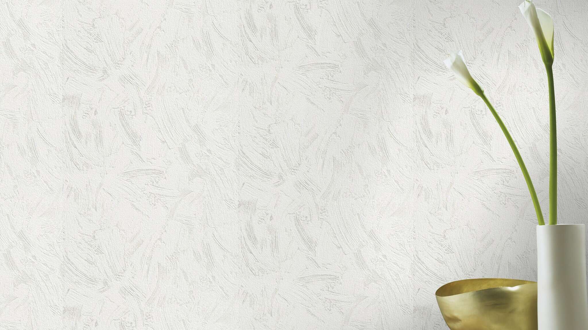 10-483482 Raumsituationen 3 Room with Wallpaper with plaster texture