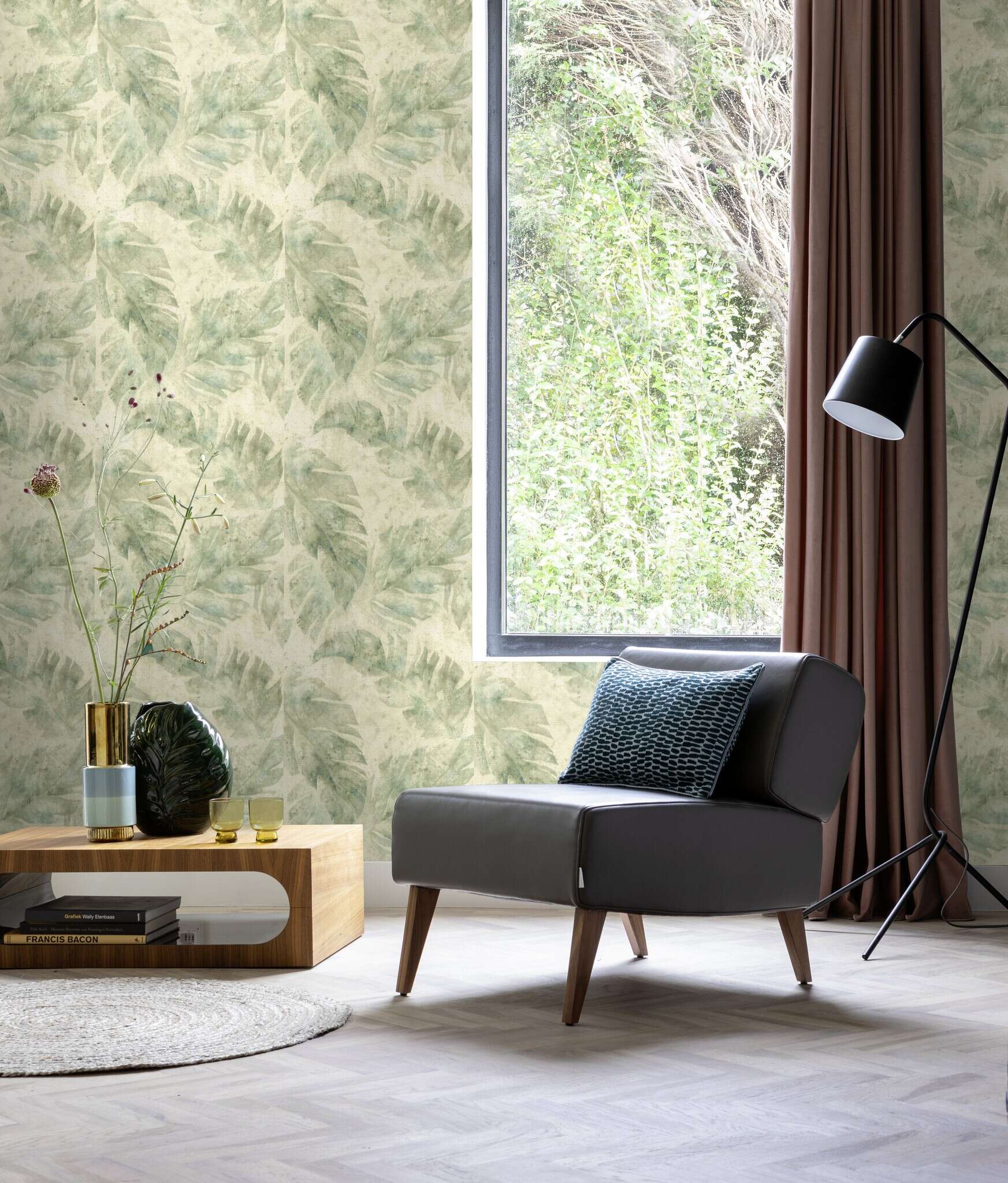 10-416121 Raumsituationen 2 Non-woven wallpaper in green Selection vinyl/non-woven 416121