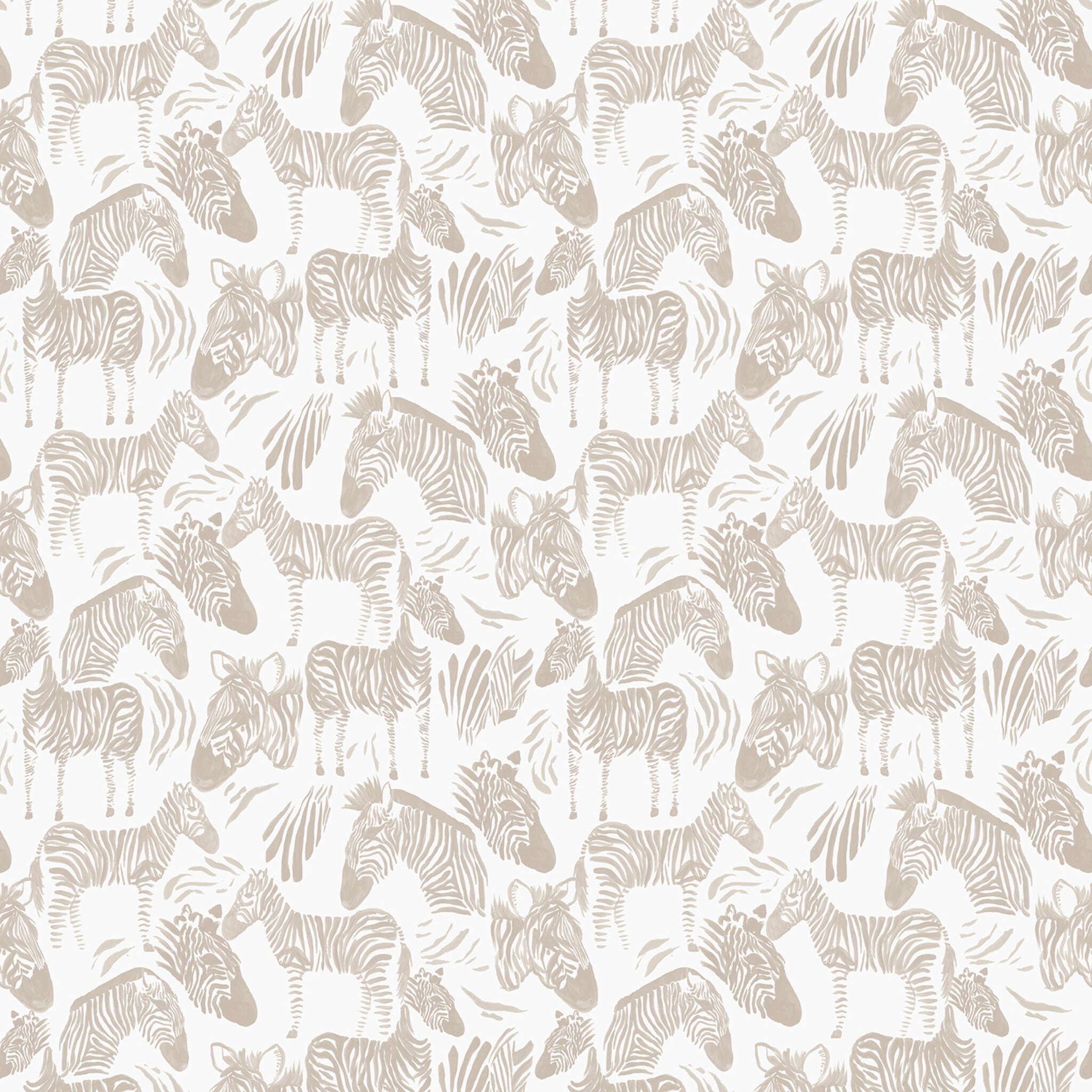 10-300151 D2C Vorschaubild 1 Wall mural Zebra in Beige | Roomblush - RB329