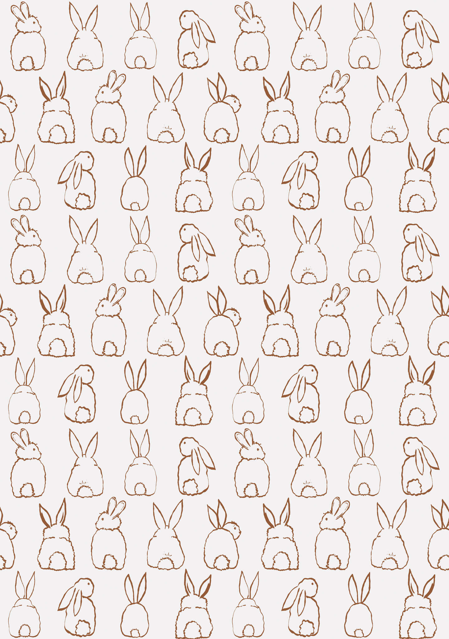 10-300096 Artikelscan 1 Wall mural Bunnies in Orange | Roomblush - RB306