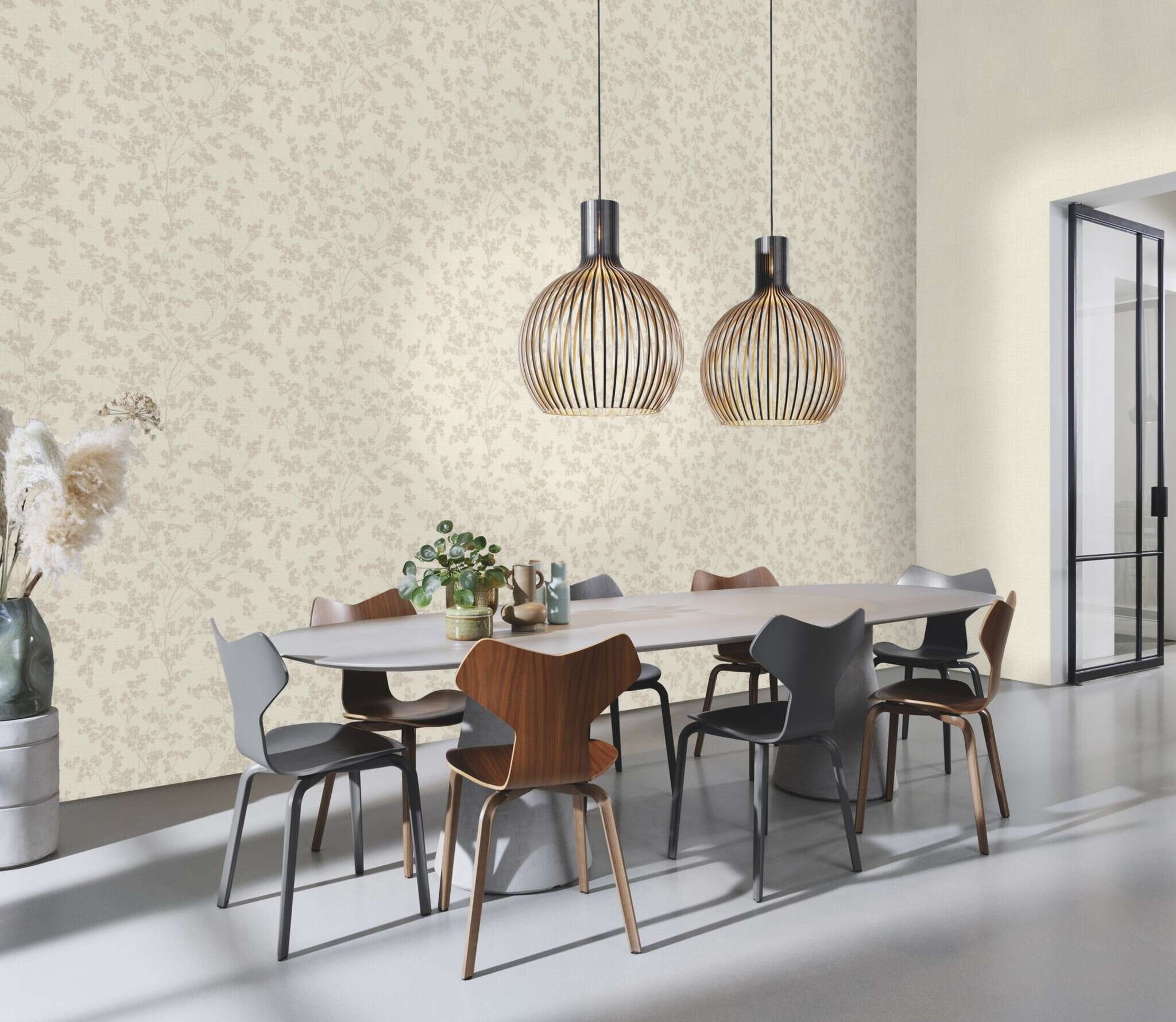 10-653847 Raumsituationen 4 Papier peint intissé végétal beige-gris Welcome Home 653847