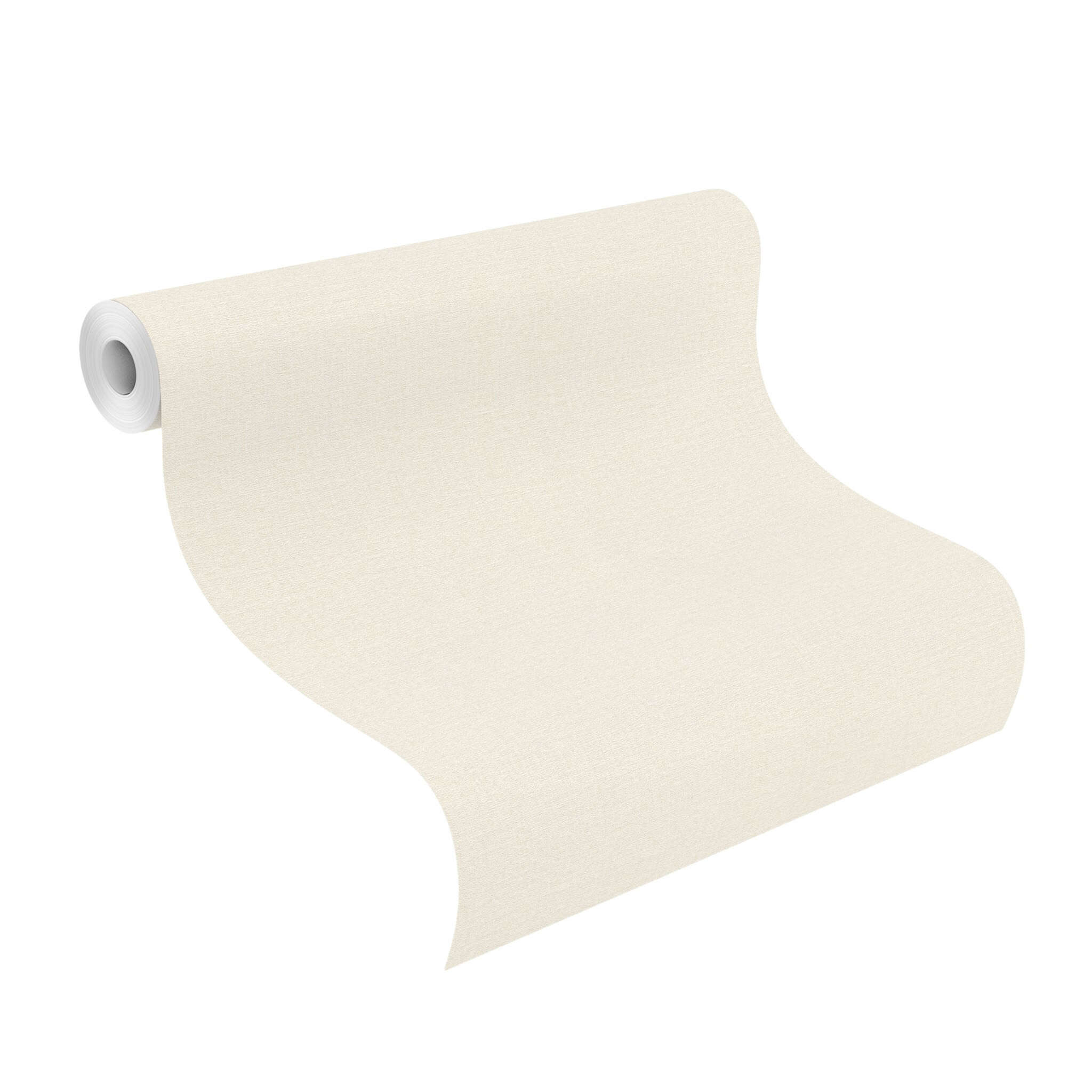 10-555820 Rolle abgerollt 1 Rouleau de déroulé avec Fond d'écran uni avec texture lin