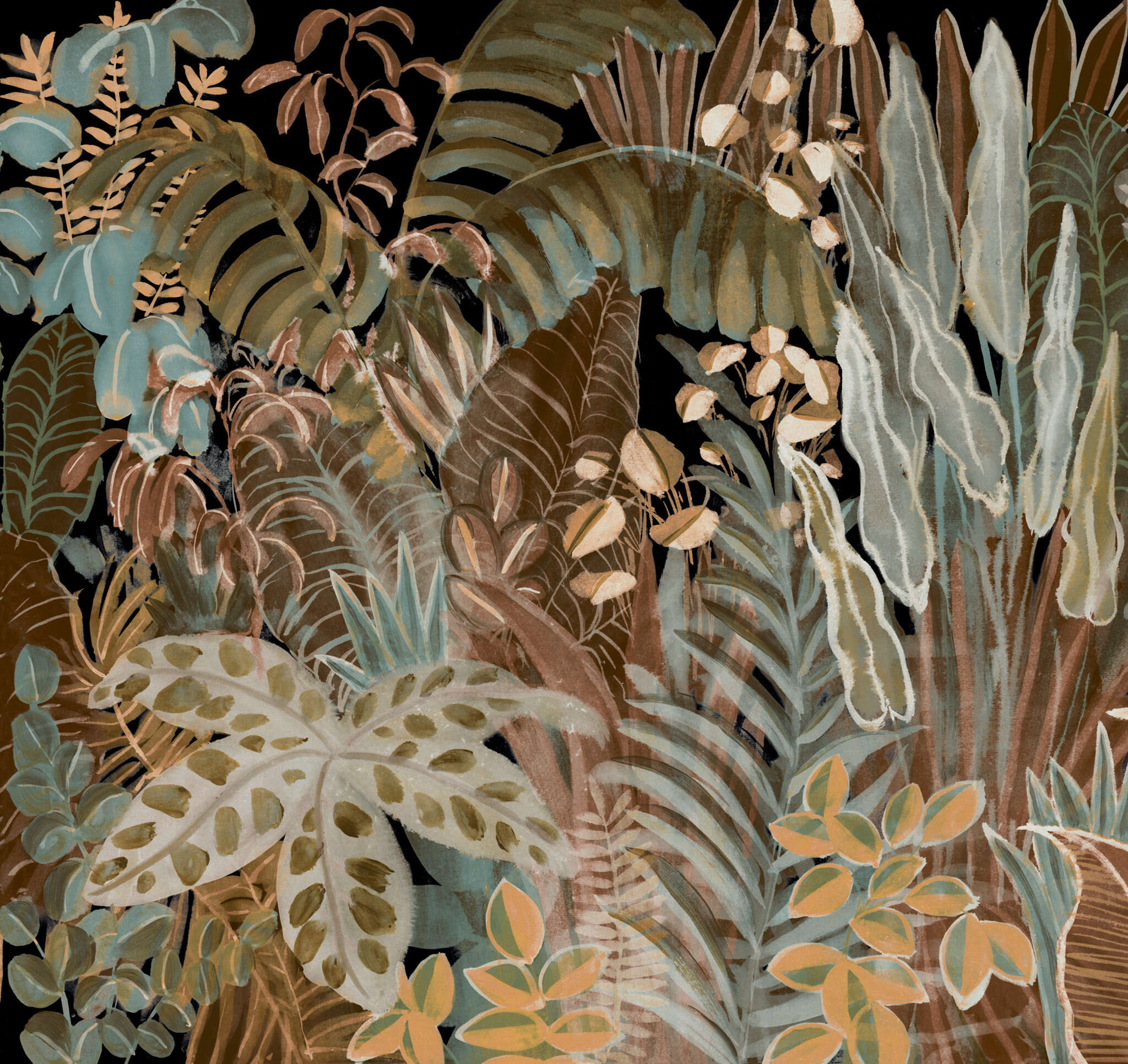 10-366686 Artikelscan 2 SCHÖNER WOHNEN photo wallpaper collection mural XXL BOTANICAL in green 366686