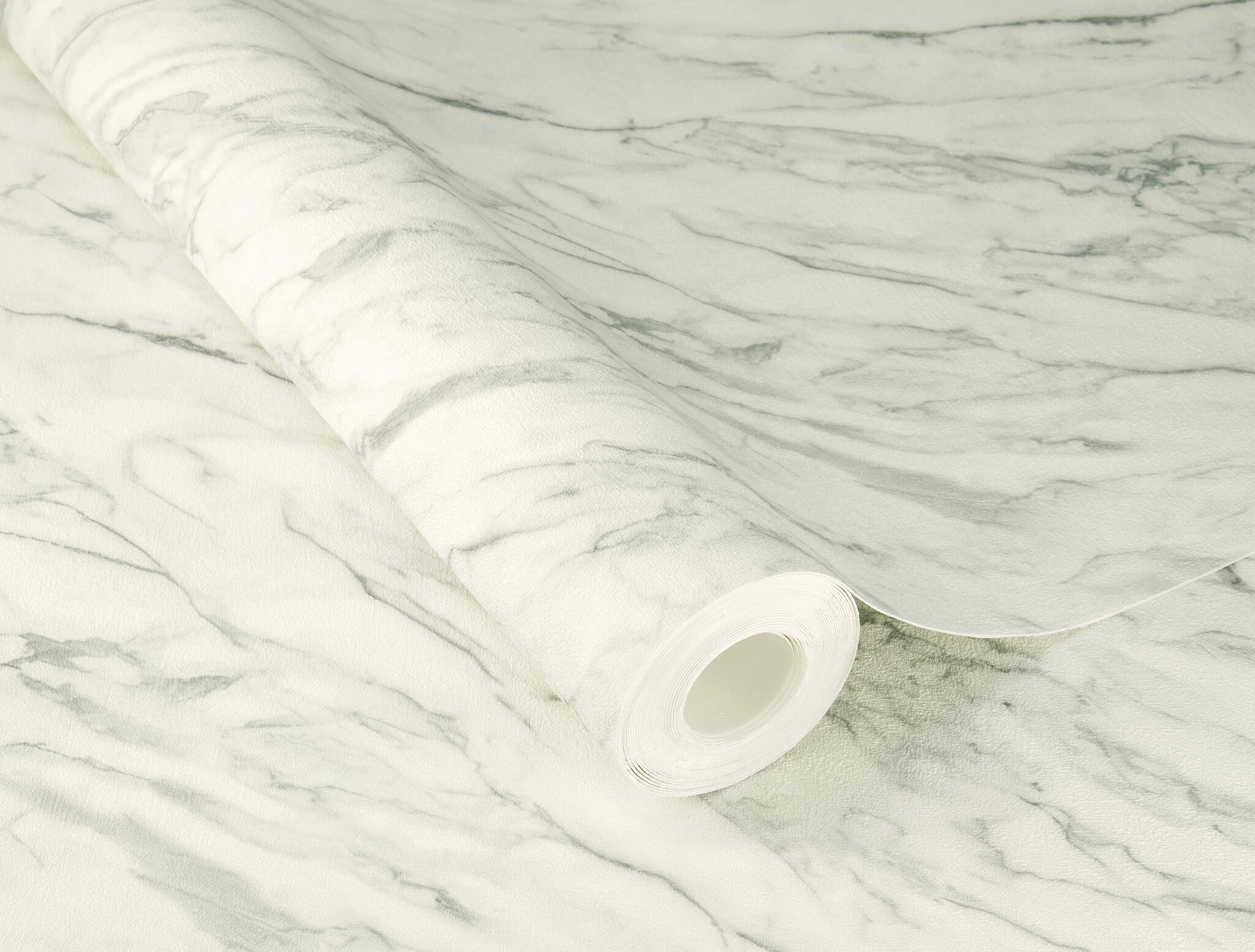 10-371628 Detailaufnahmen 2 Carrara 371628 self-adhesive wallpaper - marble look in gray and cream white
