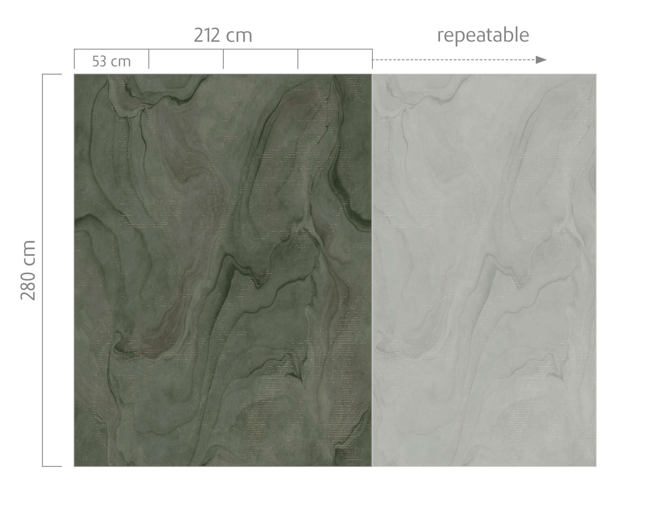 10-367768 Bildauschnitt 1 Non-woven wallpaper in green-mint Incanto 367768
