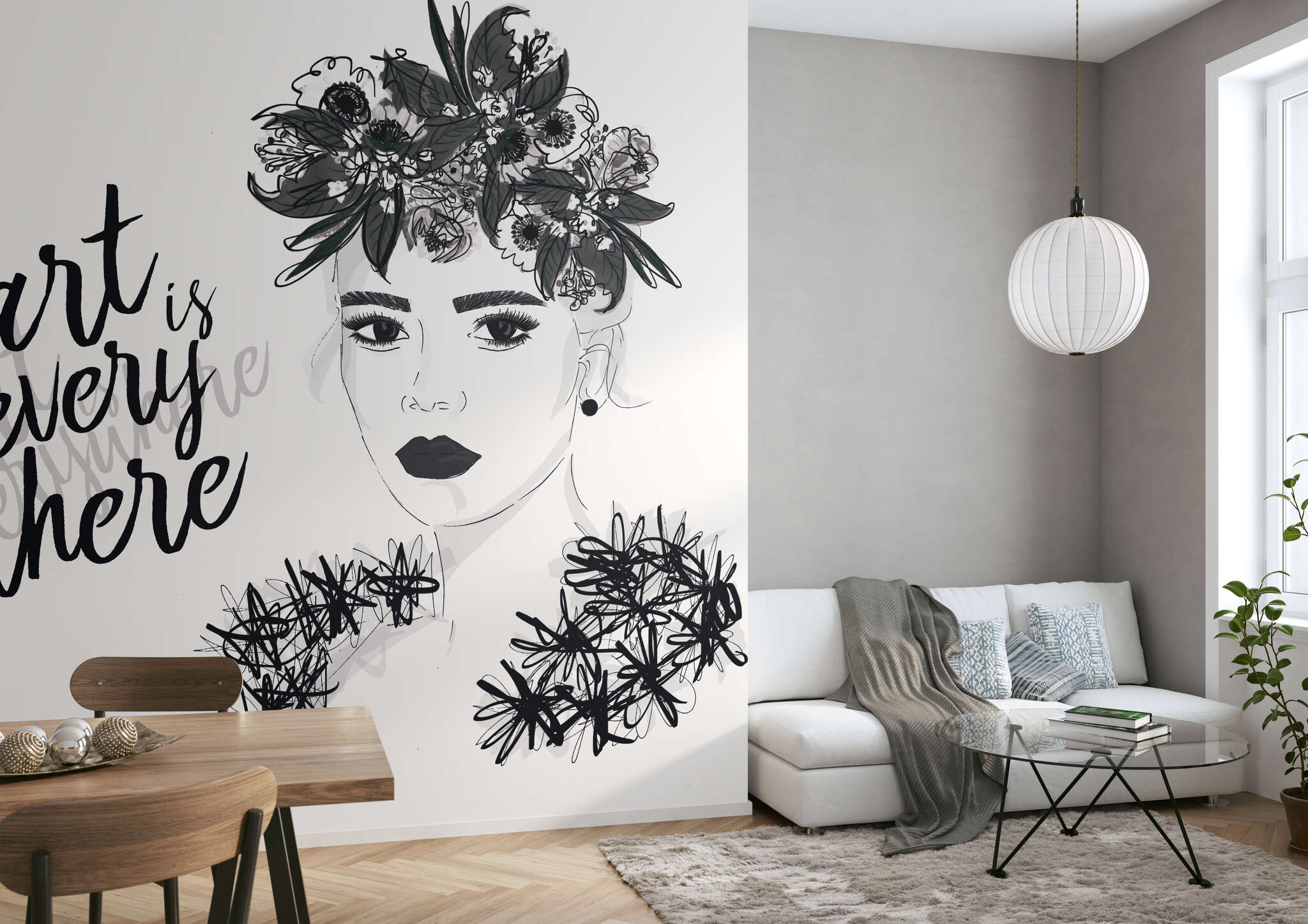 10-100860 Raumsituationen 2 Young Artists Wallpaper 100860