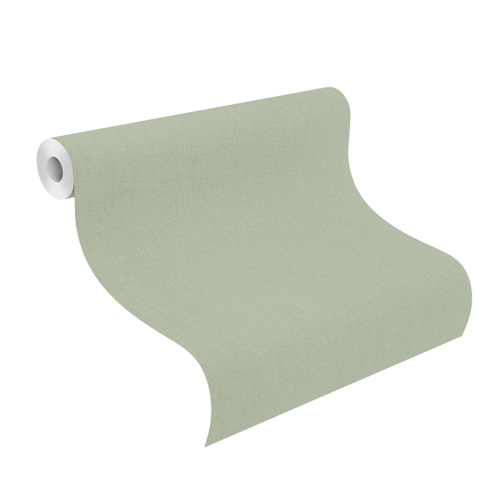 10-484588 Rolle abgerollt 1 Rouleau de déroulé avec Papier peint uni avec une texture textile
